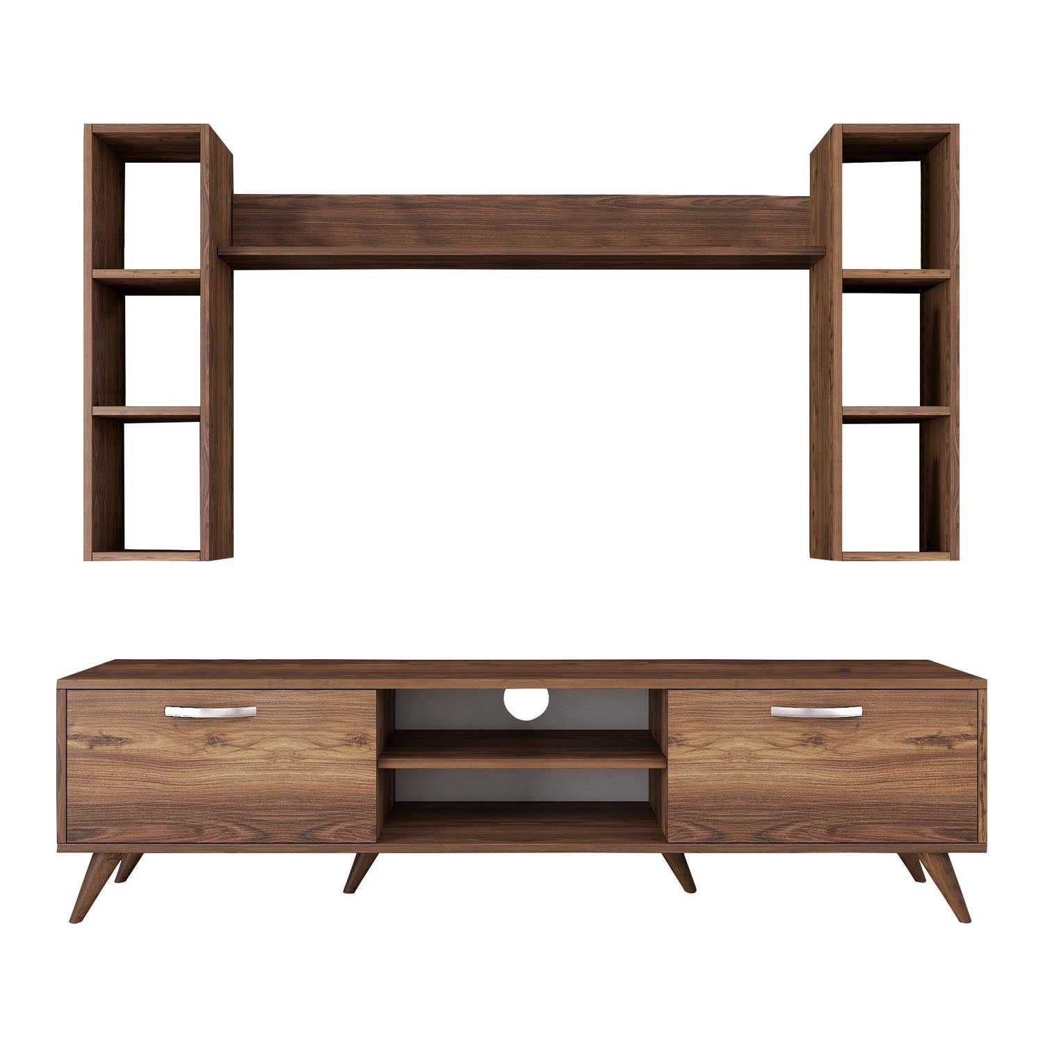 M5 - 240 in Walnuss präsentiert im Onlineshop von KAQTU Design AG. TV-Möbel ist von Hanah Home