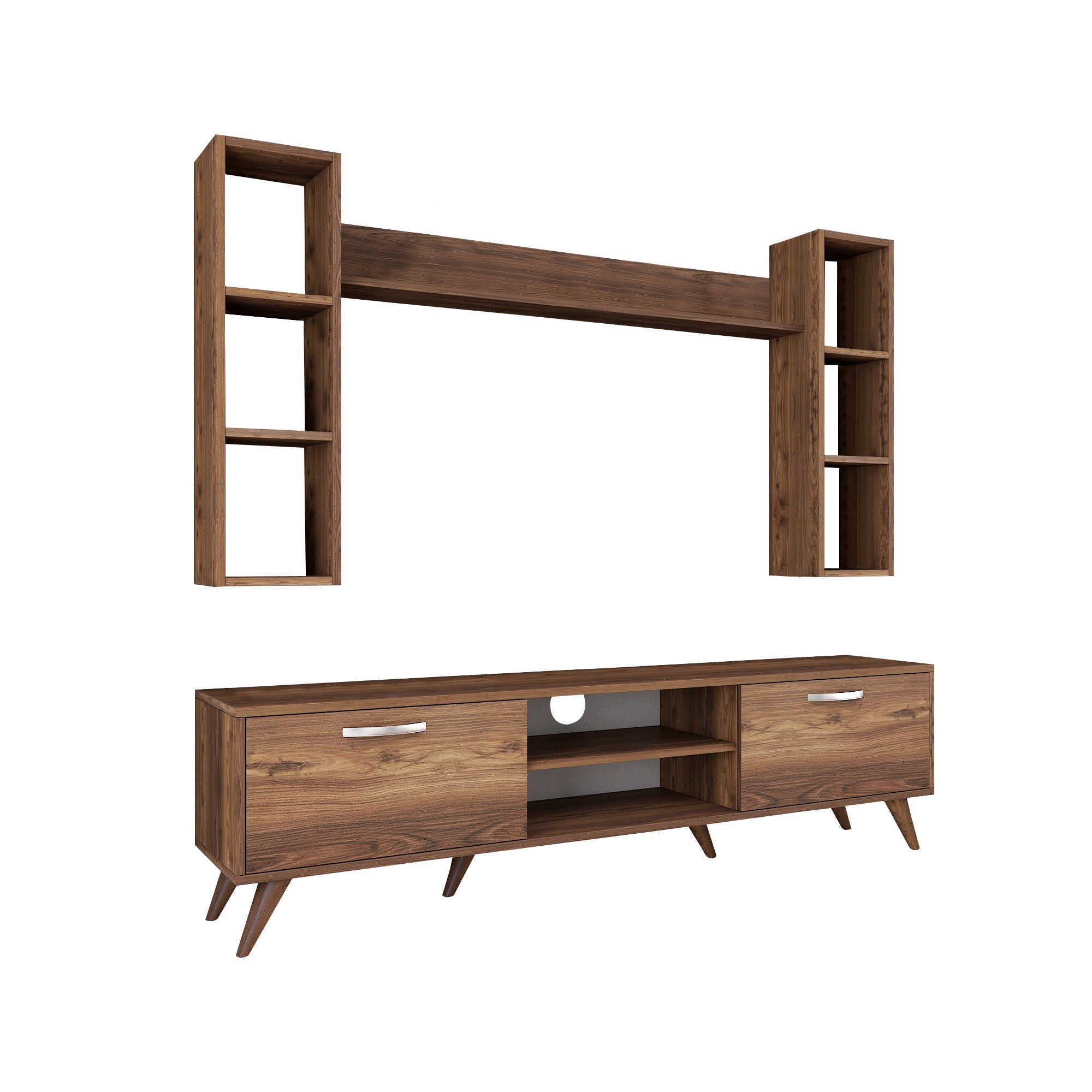 M5 - 240 in Walnuss präsentiert im Onlineshop von KAQTU Design AG. TV-Möbel ist von Hanah Home