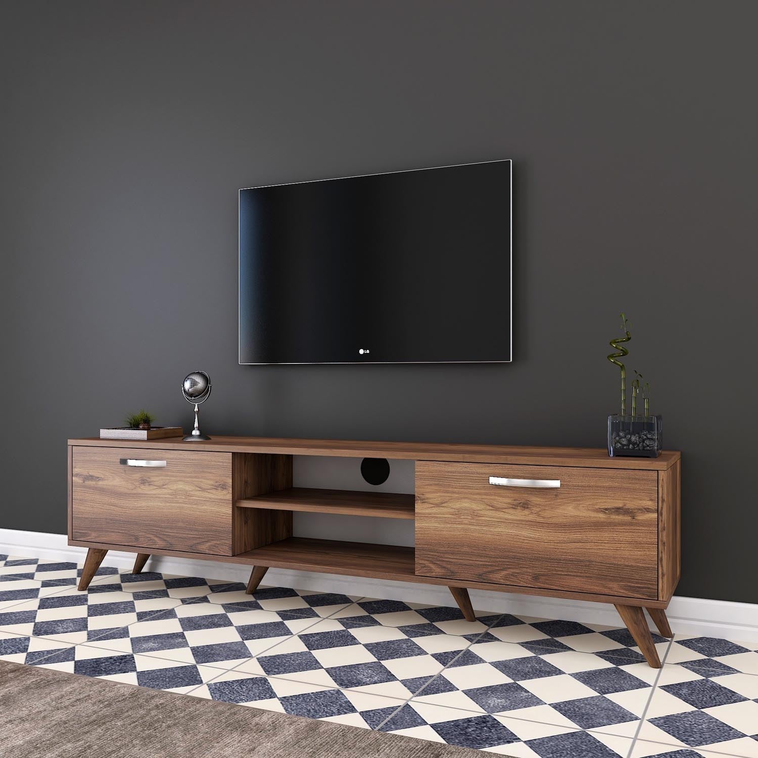 A9 - 221 in Walnuss präsentiert im Onlineshop von KAQTU Design AG. Sideboard ist von Hanah Home