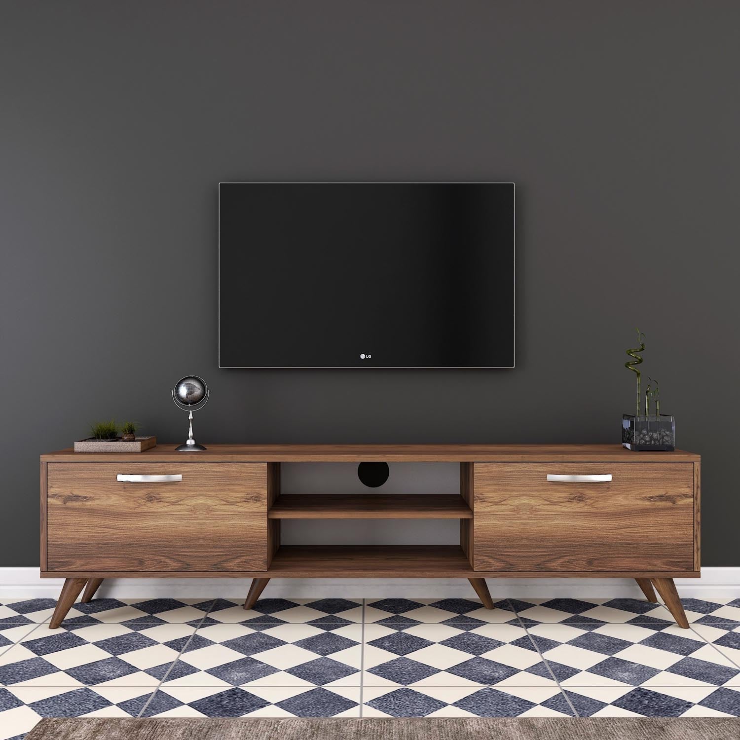 A9 - 221 in Walnuss präsentiert im Onlineshop von KAQTU Design AG. Sideboard ist von Hanah Home