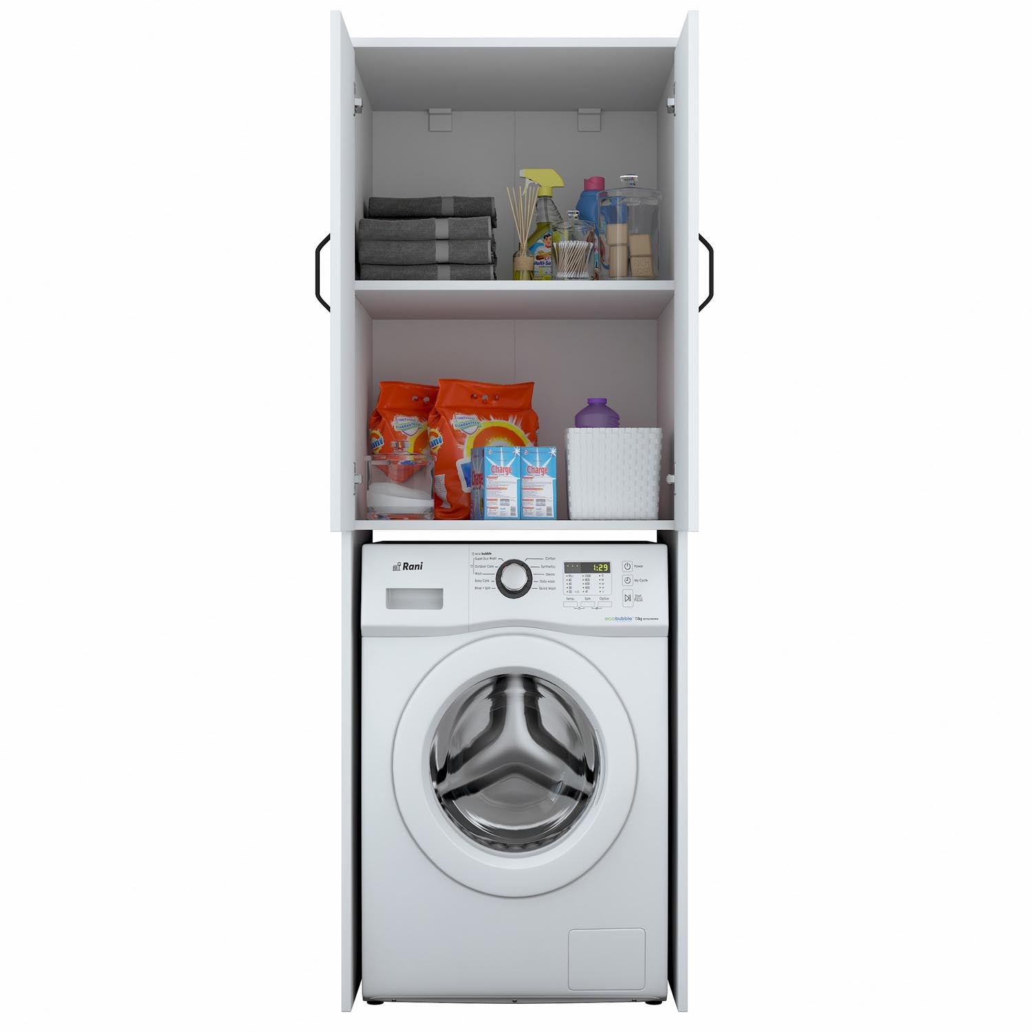 KD110 - 3192 in Weiss präsentiert im Onlineshop von KAQTU Design AG. Standregal ist von Hanah Home