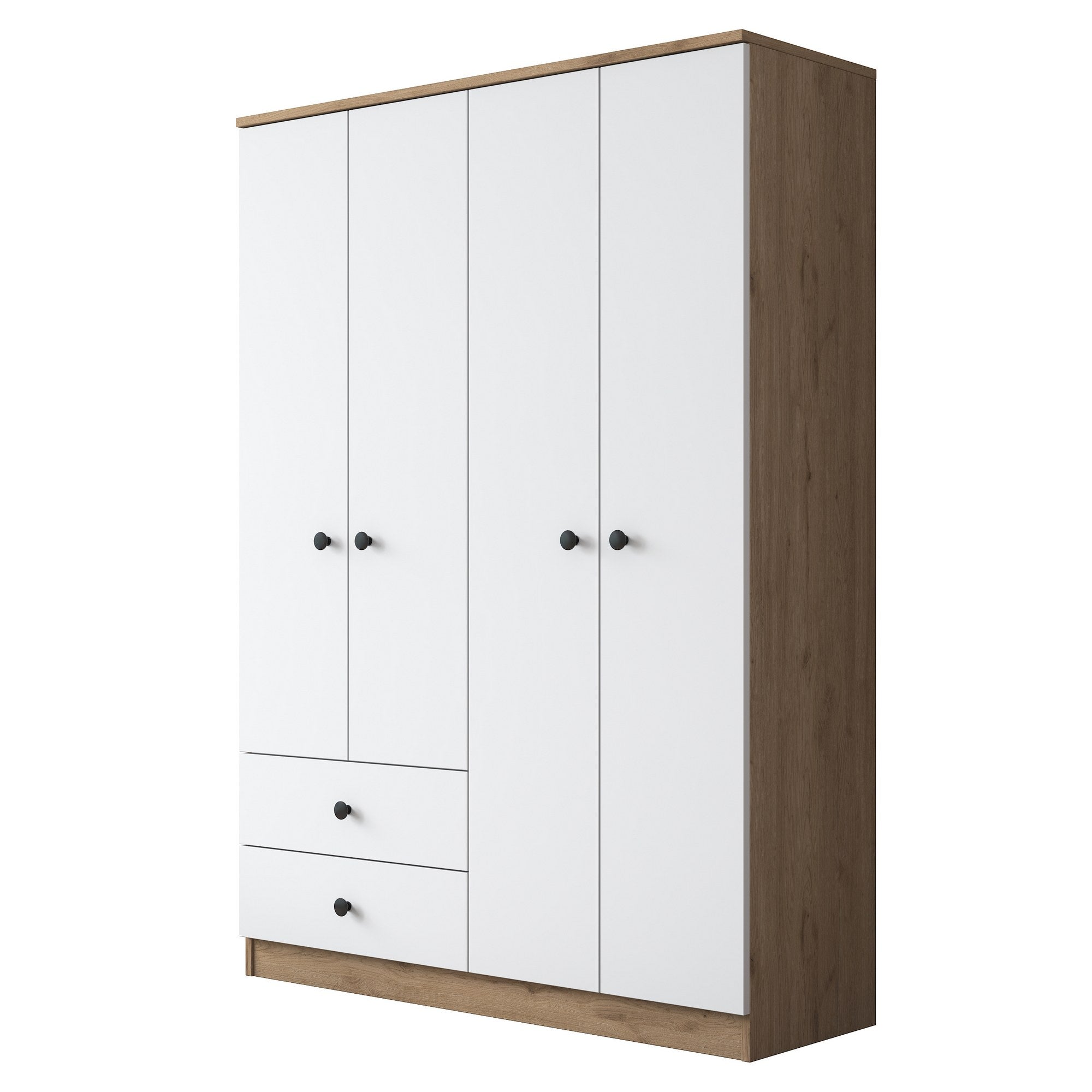 BA108 - 2067 in Walnuss Weiss präsentiert im Onlineshop von KAQTU Design AG. Garderobe ist von Hanah Home