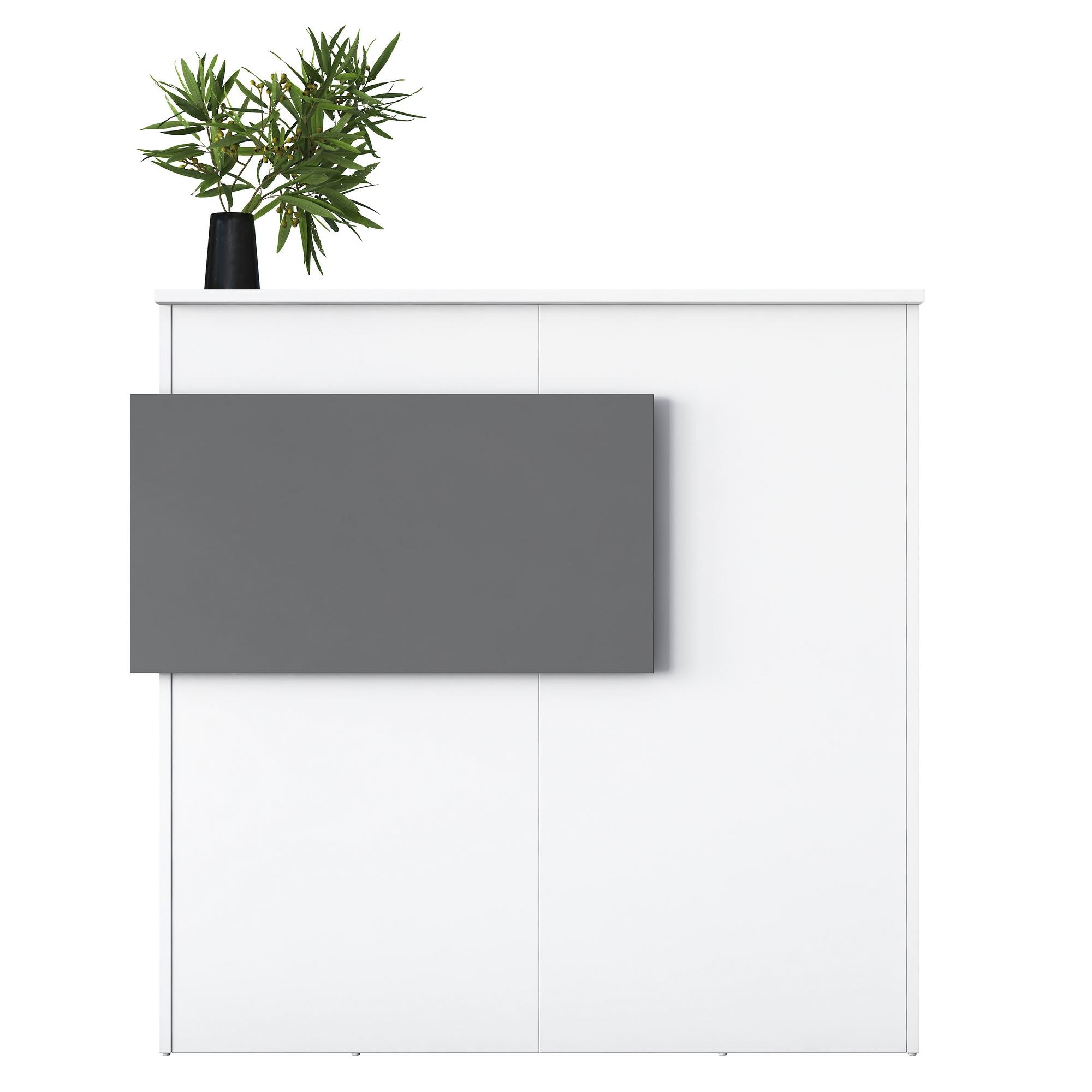MA102 - 2929 in Weiss
 Anthrazit präsentiert im Onlineshop von KAQTU Design AG. Empfangsdesk ist von Hanah Home