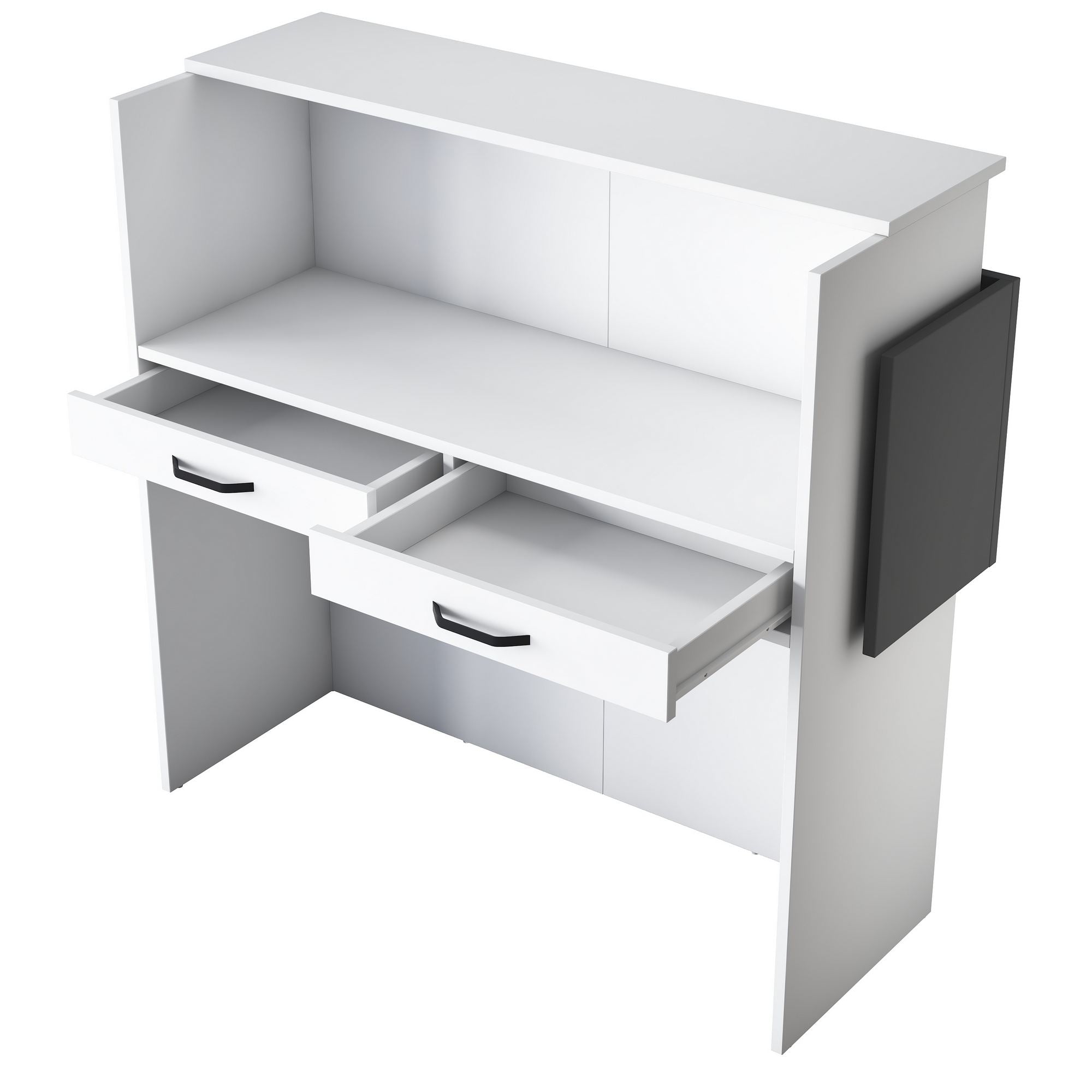MA102 - 2929 in Weiss
 Anthrazit präsentiert im Onlineshop von KAQTU Design AG. Empfangsdesk ist von Hanah Home