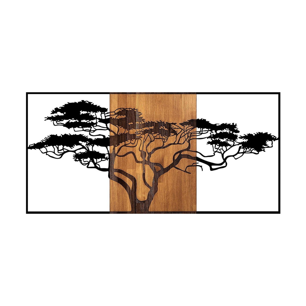 Acacia Tree Wanddeko - Schwarznuss in Schwarznuss präsentiert im Onlineshop von KAQTU Design AG. Wanddeko ist von Wallity