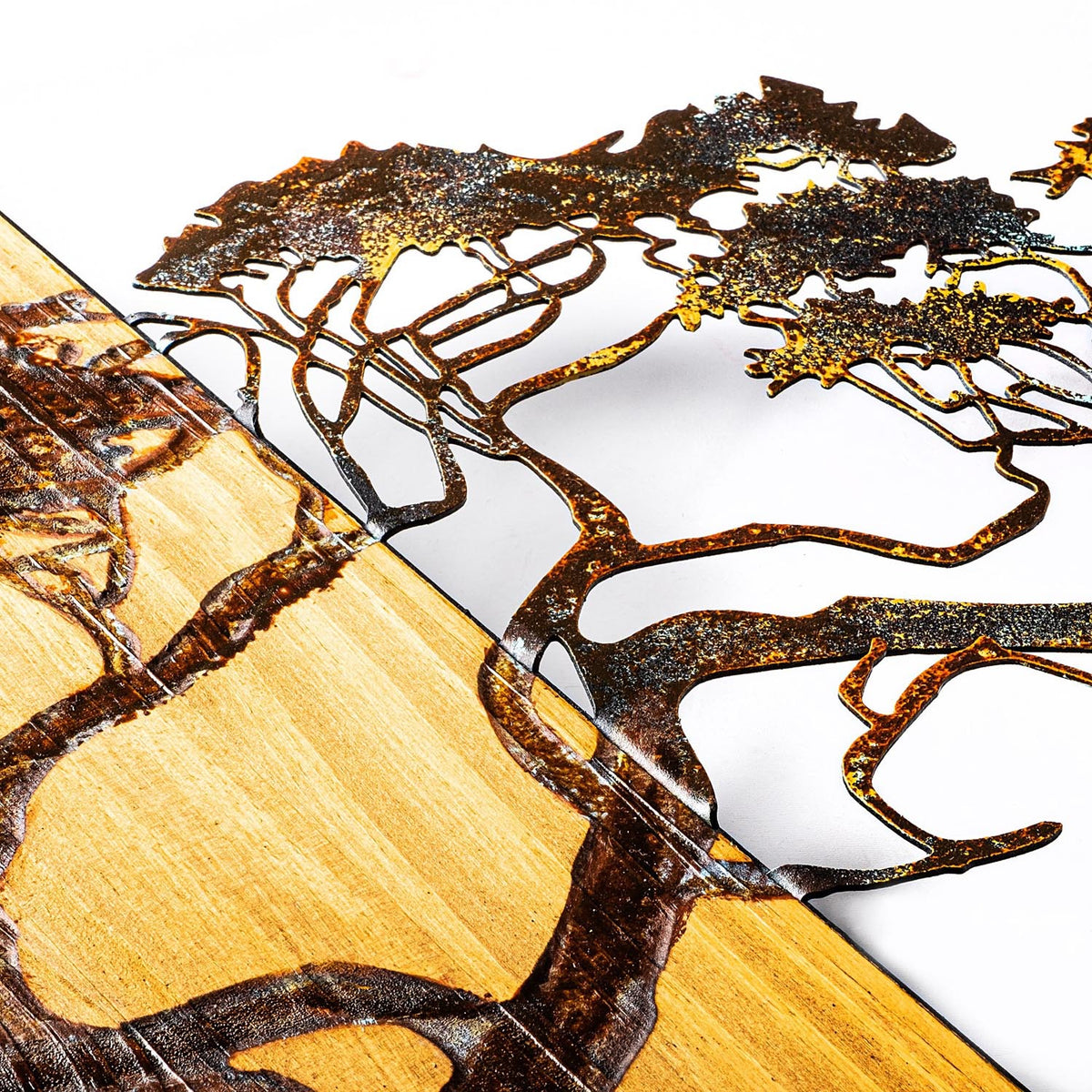 Acacia Tree Wanddeko - Mehrfarbig in Mehrfarbig präsentiert im Onlineshop von KAQTU Design AG. Wanddeko ist von Wallity