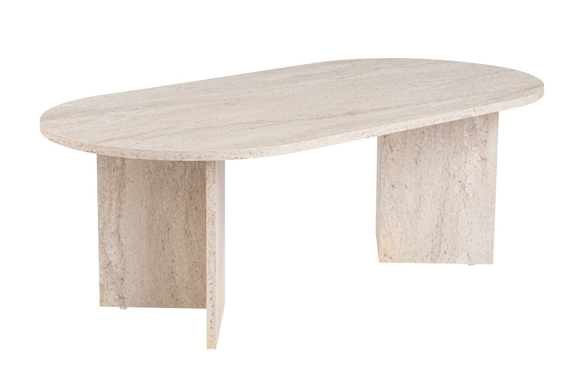 Sable Sofatisch - Travertin in Travertin präsentiert im Onlineshop von KAQTU Design AG. Couchtisch ist von Nordure