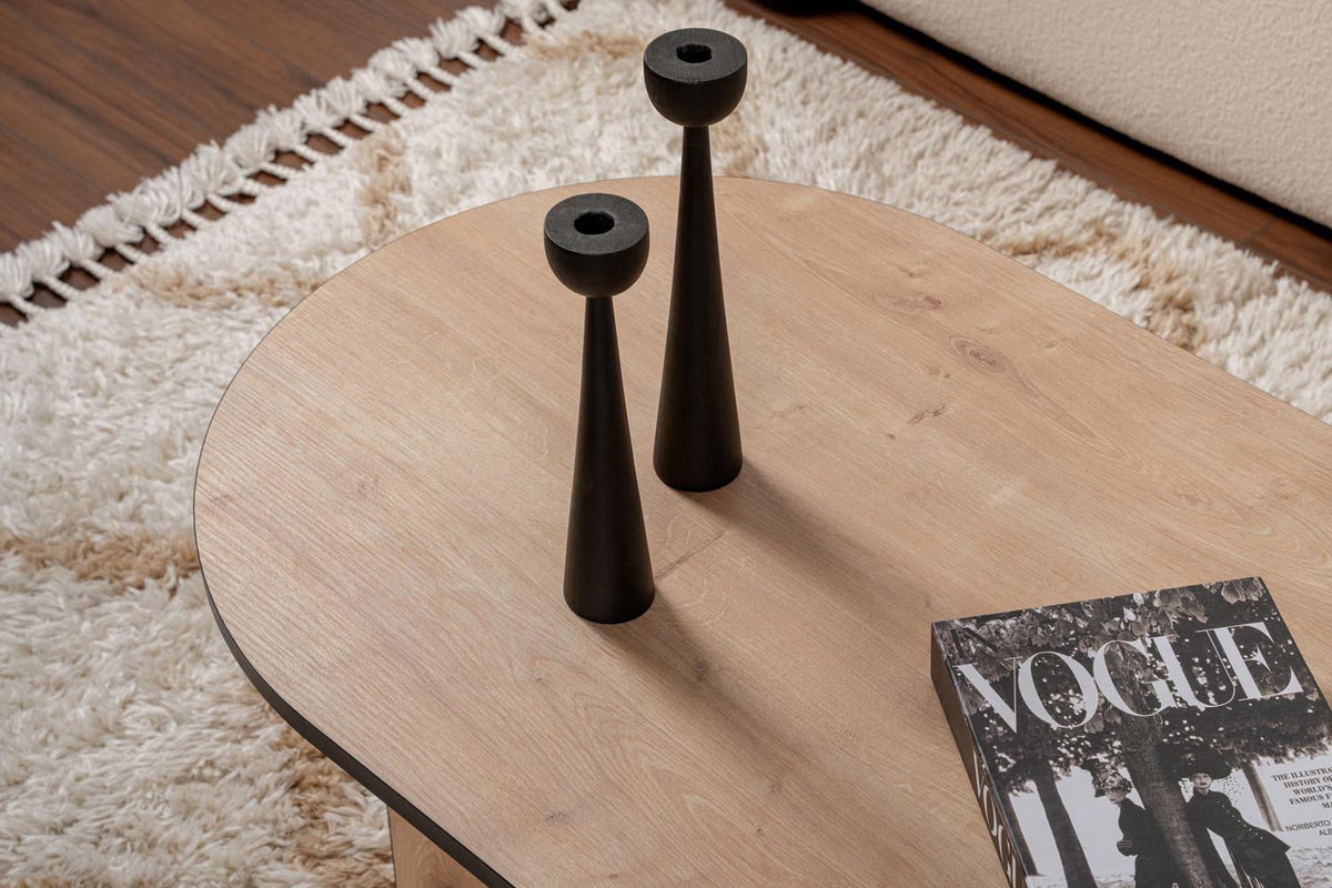 Sable Sofatisch - Saphir- Eiche Schwarz in Saphir- Eiche Schwarz präsentiert im Onlineshop von KAQTU Design AG. Couchtisch ist von Nordure