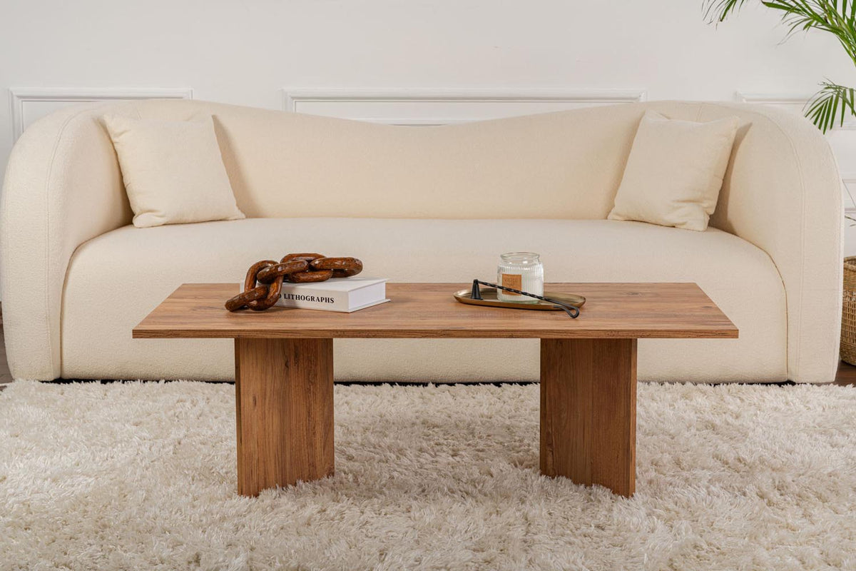 Sabin Sofatisch - Atlantische Kiefer in Atlantische Kiefer präsentiert im Onlineshop von KAQTU Design AG. Couchtisch ist von Nordure