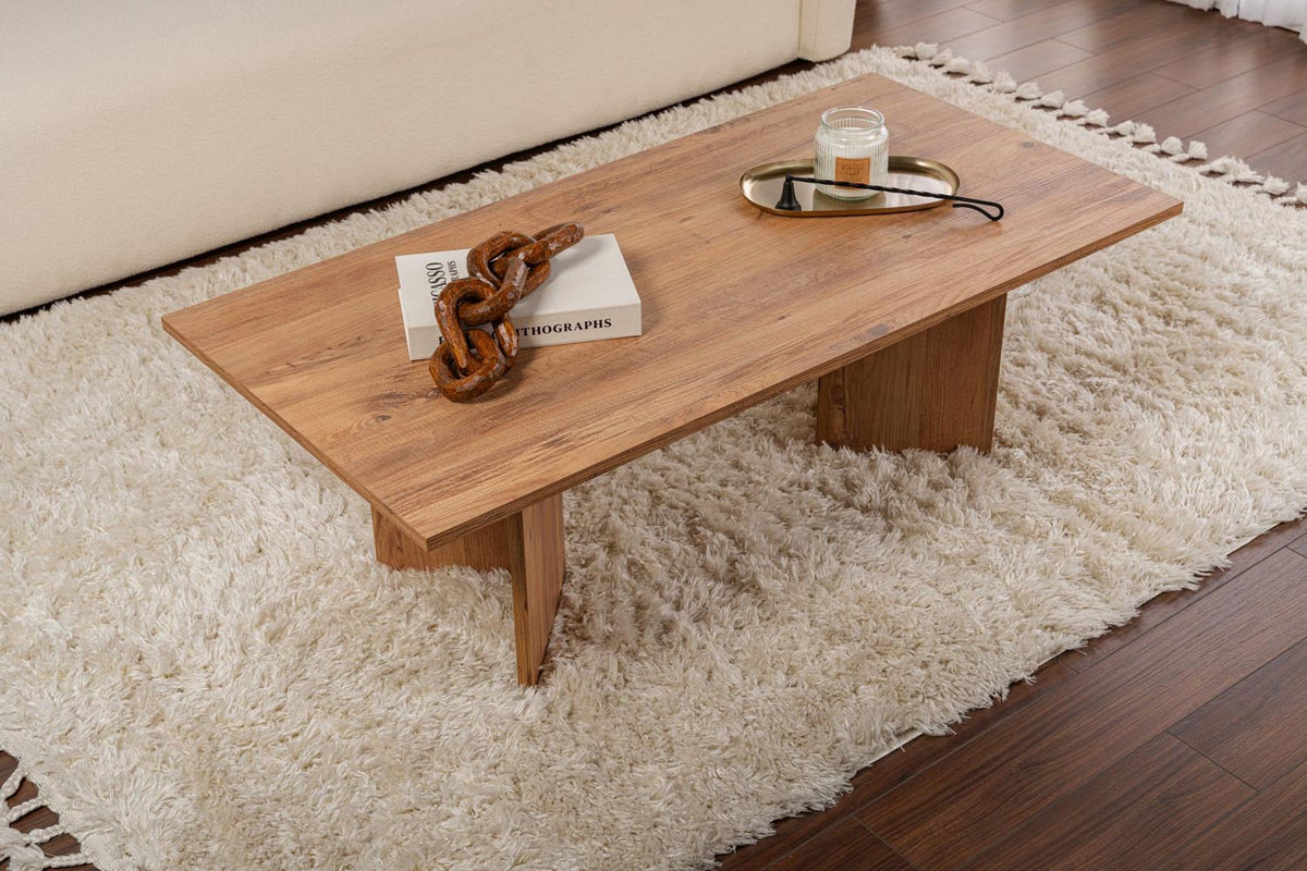 Sabin Sofatisch - Atlantische Kiefer in Atlantische Kiefer präsentiert im Onlineshop von KAQTU Design AG. Couchtisch ist von Nordure
