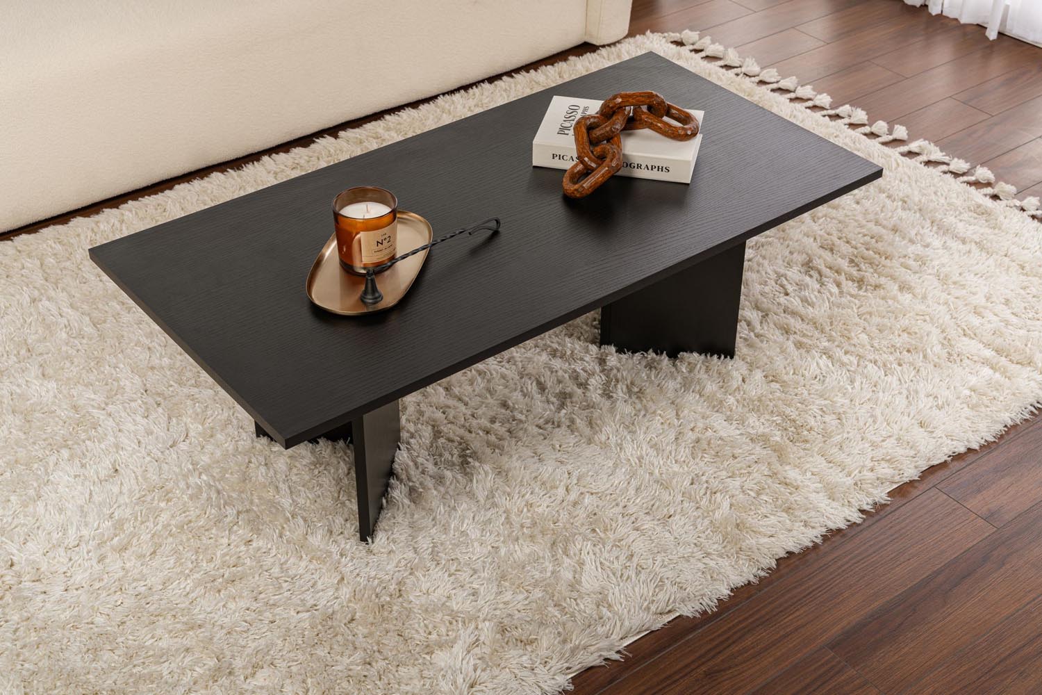 Sabin - Wood Black in Holz Schwarz präsentiert im Onlineshop von KAQTU Design AG. Beistelltisch ist von Nordure