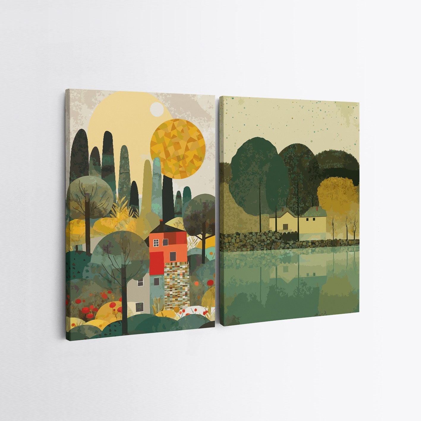 2KNV4339 - 50 x 70 in Mehrfarbig präsentiert im Onlineshop von KAQTU Design AG. Bild ist von Wallity