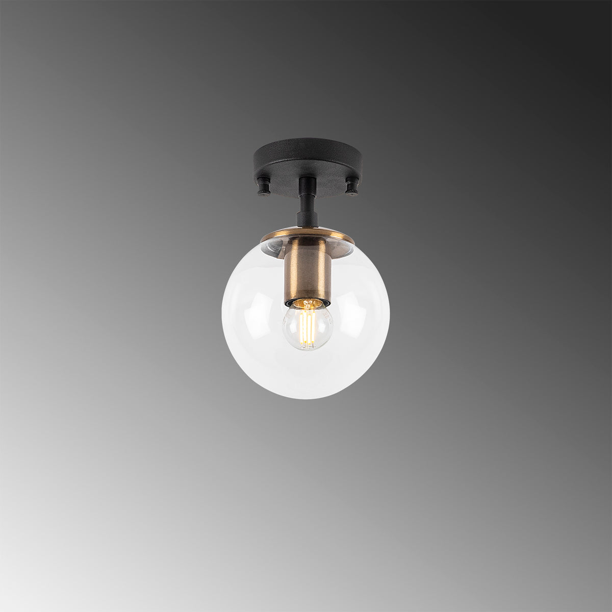 Atmaca Deckenlampe - Schwarz Antiquität in Schwarz Antiquität präsentiert im Onlineshop von KAQTU Design AG. Deckenleuchte ist von Opviq