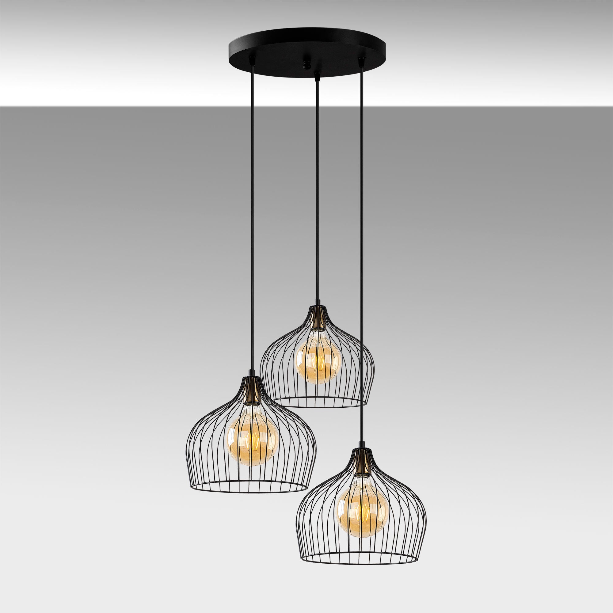 Bek - 11375 in Schwarz Antiquität präsentiert im Onlineshop von KAQTU Design AG. Pendelleuchte ist von Opviq