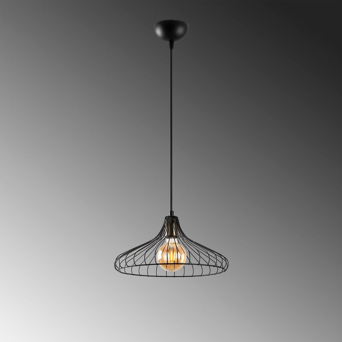 Depay Pendellampe - Schwarz Antiquität in Schwarz Antiquität präsentiert im Onlineshop von KAQTU Design AG. Pendelleuchte ist von Opviq