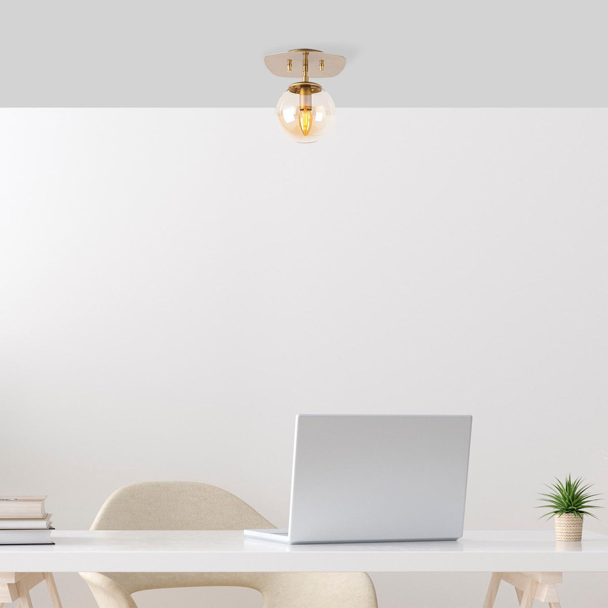 Well Deckenlampe - Vintage in Vintage präsentiert im Onlineshop von KAQTU Design AG. Deckenleuchte ist von Opviq