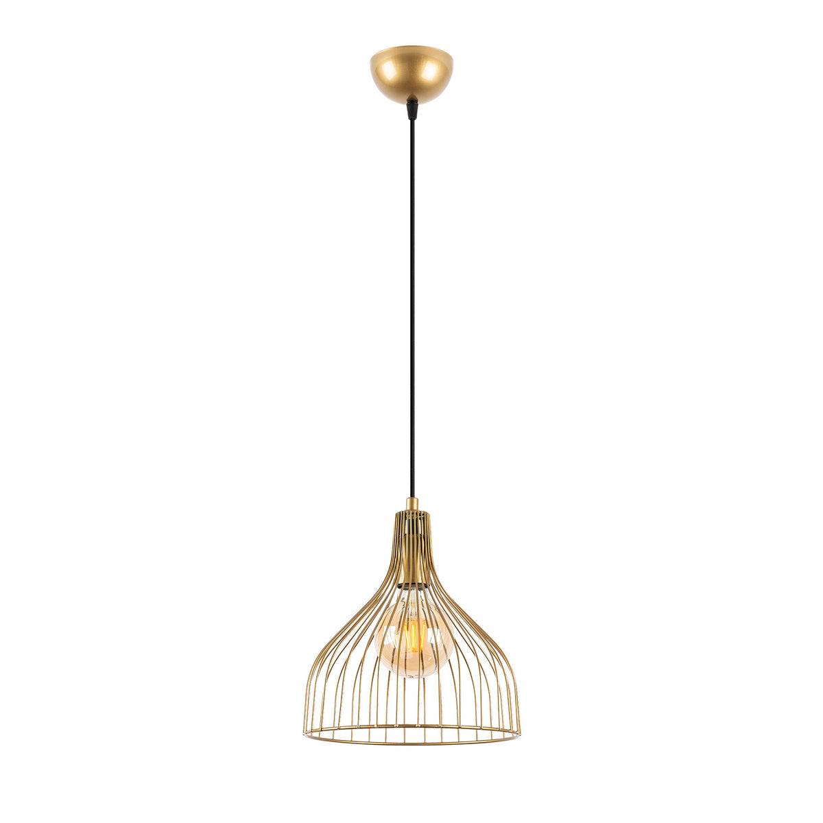 Cafu Pendellampe - Glänzendes Gold in Glänzendes Gold präsentiert im Onlineshop von KAQTU Design AG. Pendelleuchte ist von Opviq