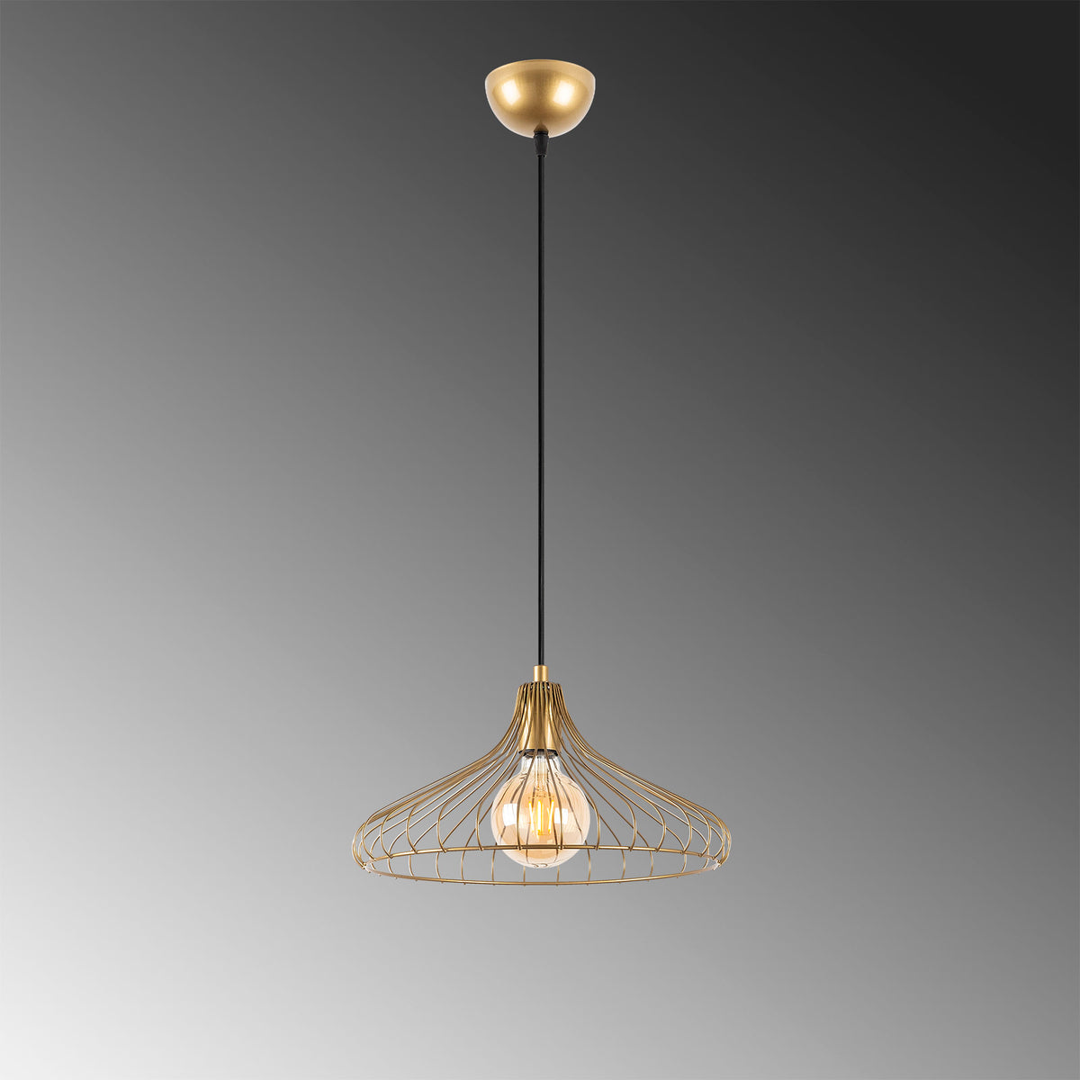 DEPAY Pendellampe - Glänzendes Gold in Glänzendes Gold präsentiert im Onlineshop von KAQTU Design AG. Pendelleuchte ist von Opviq