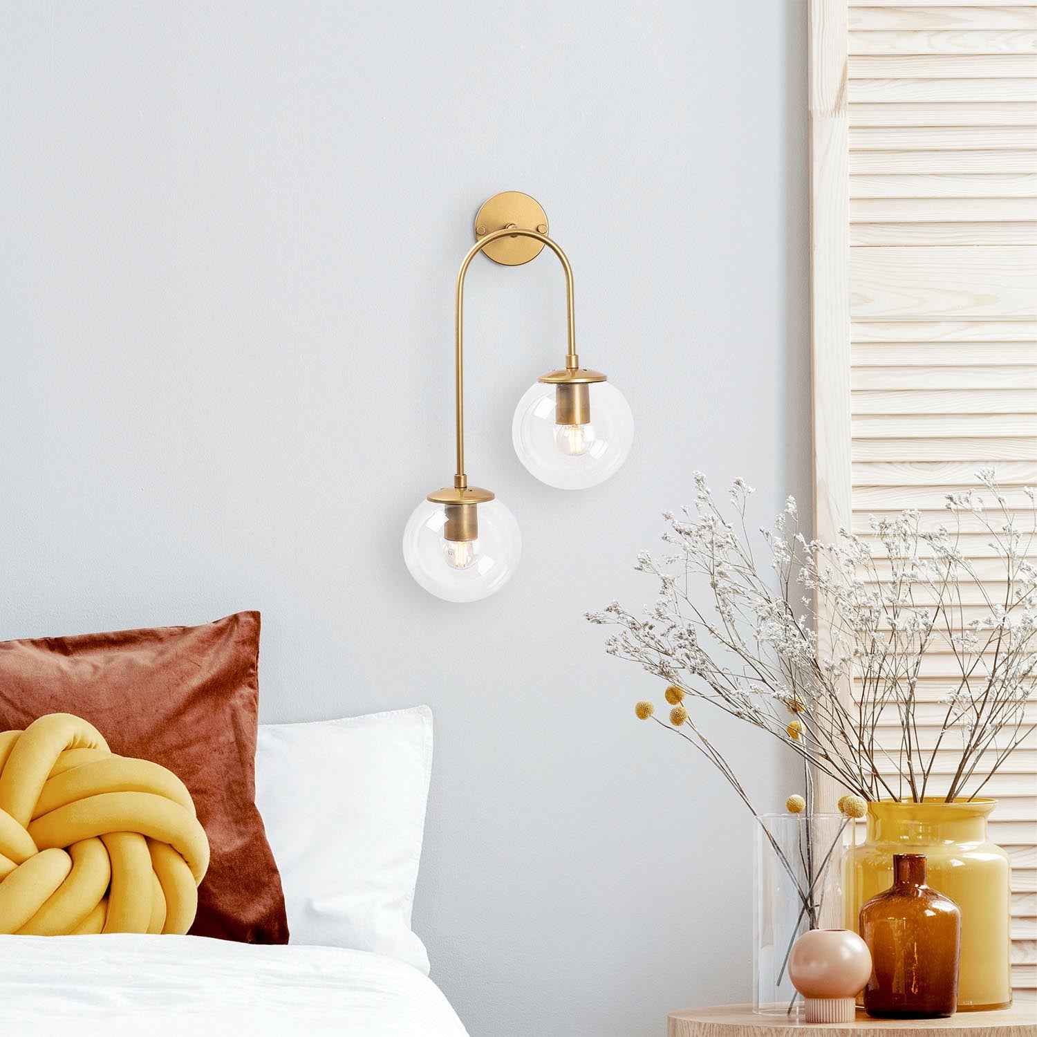 Jewel - 10580 in Glänzendes Gold präsentiert im Onlineshop von KAQTU Design AG. Wandleuchte ist von Opviq