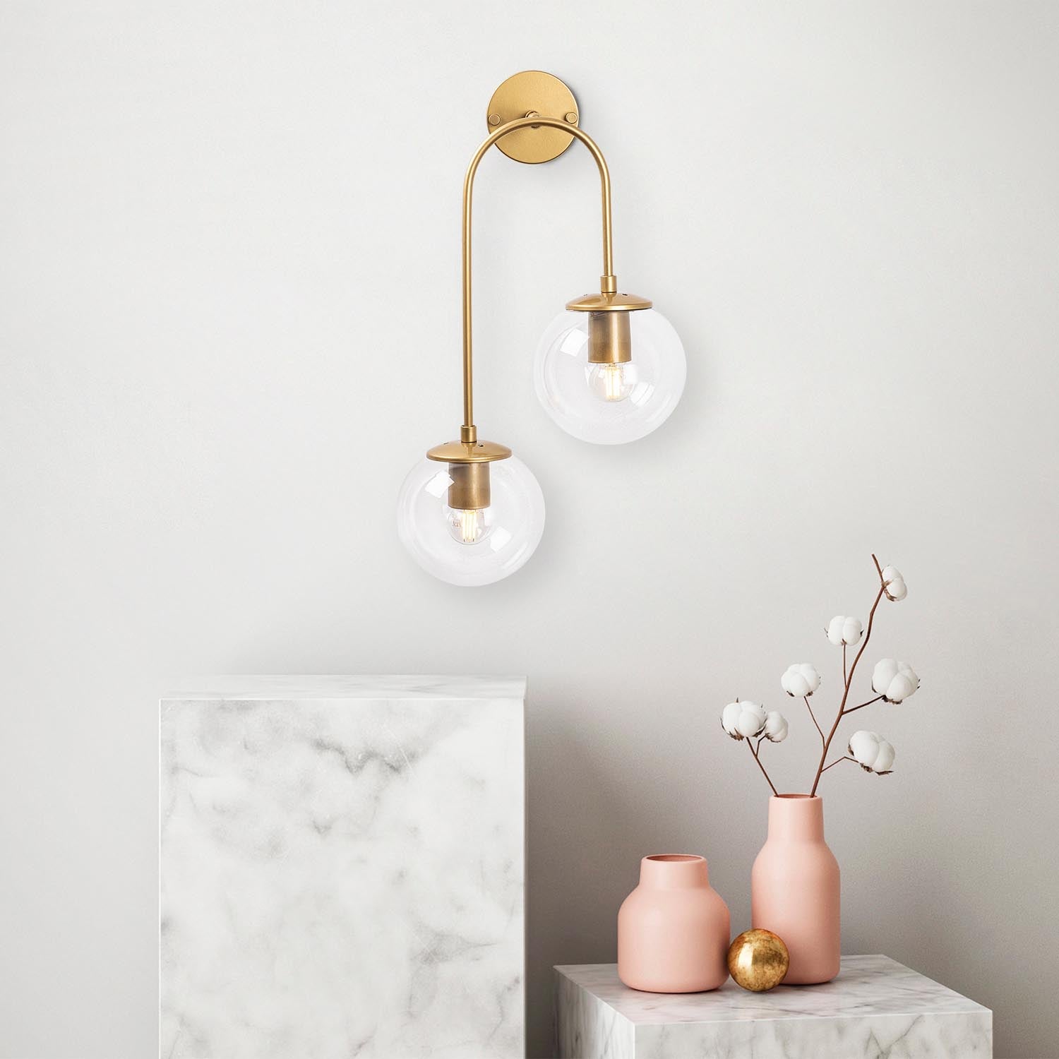 Jewel - 10580 in Glänzendes Gold präsentiert im Onlineshop von KAQTU Design AG. Wandleuchte ist von Opviq