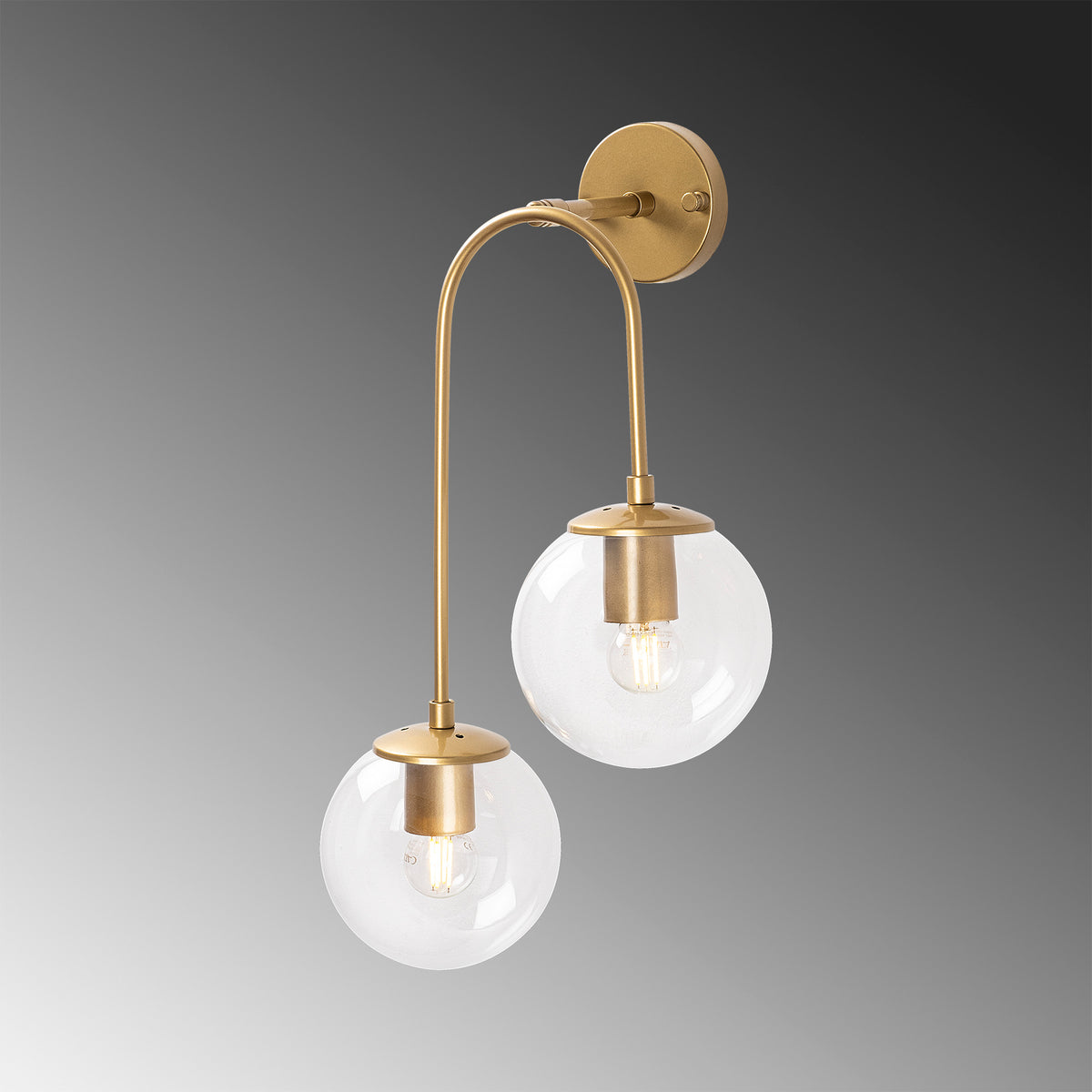 Jewel Wandleuchte - Glänzendes Gold in Glänzendes Gold präsentiert im Onlineshop von KAQTU Design AG. Wandleuchte ist von Opviq