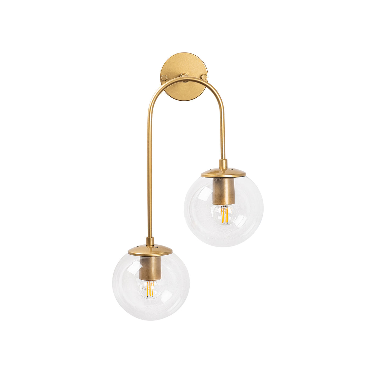 Jewel Wandleuchte - Glänzendes Gold in Glänzendes Gold präsentiert im Onlineshop von KAQTU Design AG. Wandleuchte ist von Opviq