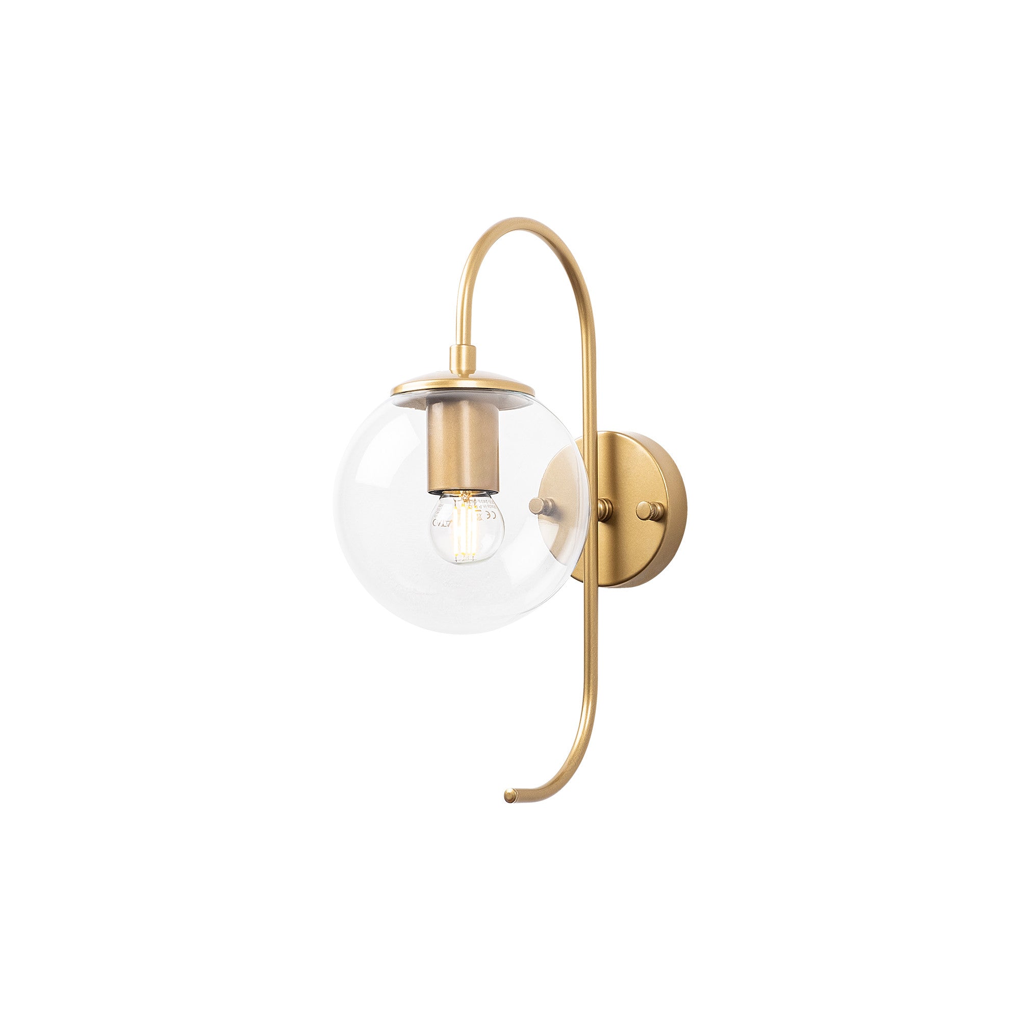 Jewel - 10560 in Glänzendes Gold präsentiert im Onlineshop von KAQTU Design AG. Wandleuchte ist von Opviq