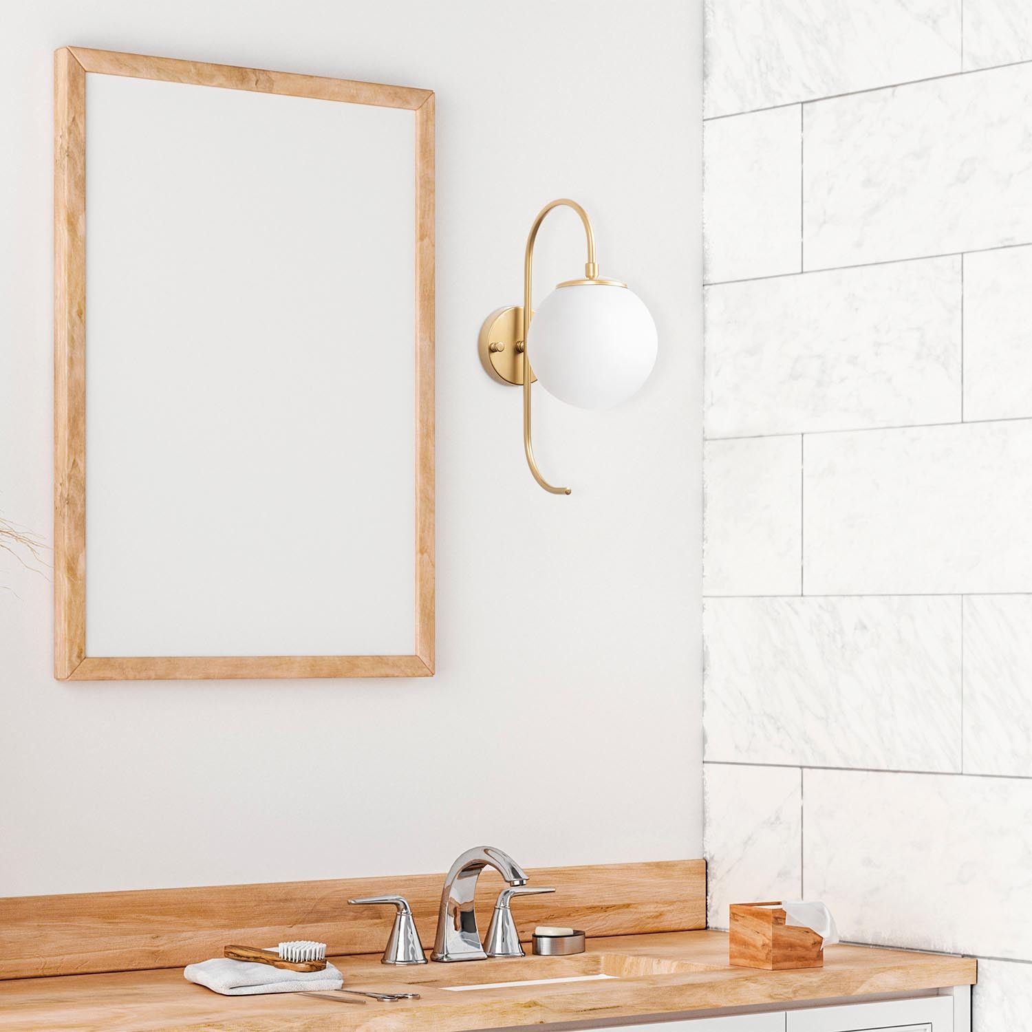 Jewel - 10565 in Glänzendes Gold präsentiert im Onlineshop von KAQTU Design AG. Wandleuchte ist von Opviq