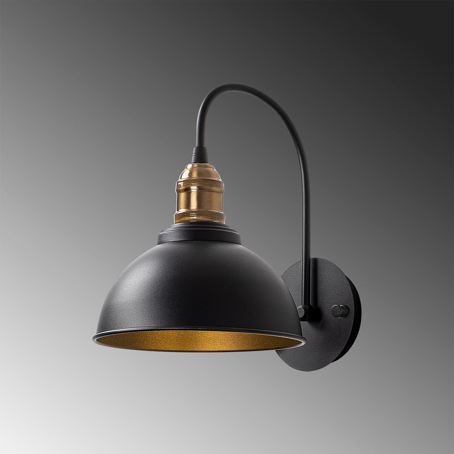 Varzan - 10840 in Schwarz Antiquität präsentiert im Onlineshop von KAQTU Design AG. Wandleuchte ist von Opviq