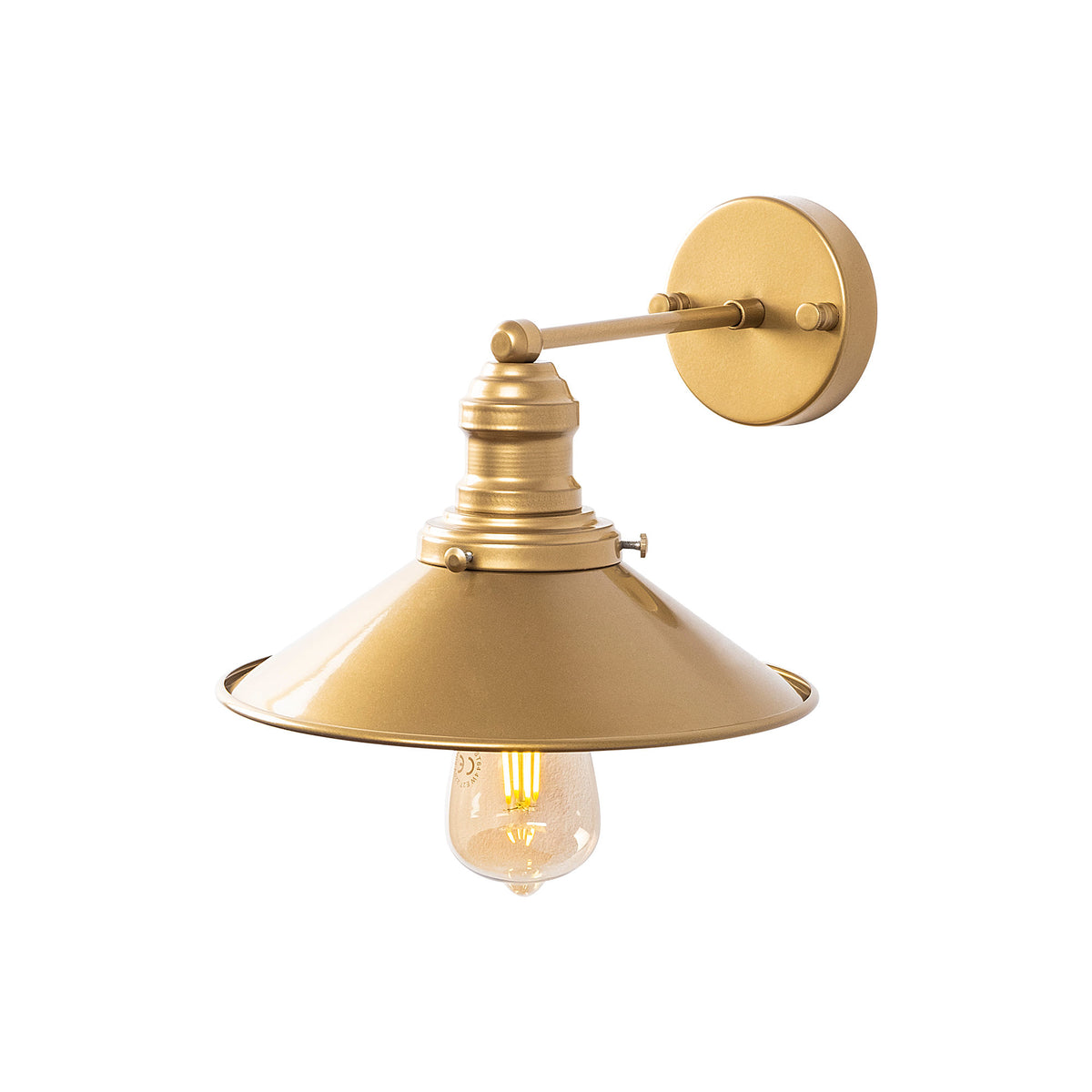 Conical Wandleuchte - Gold in Gold präsentiert im Onlineshop von KAQTU Design AG. Wandleuchte ist von Opviq
