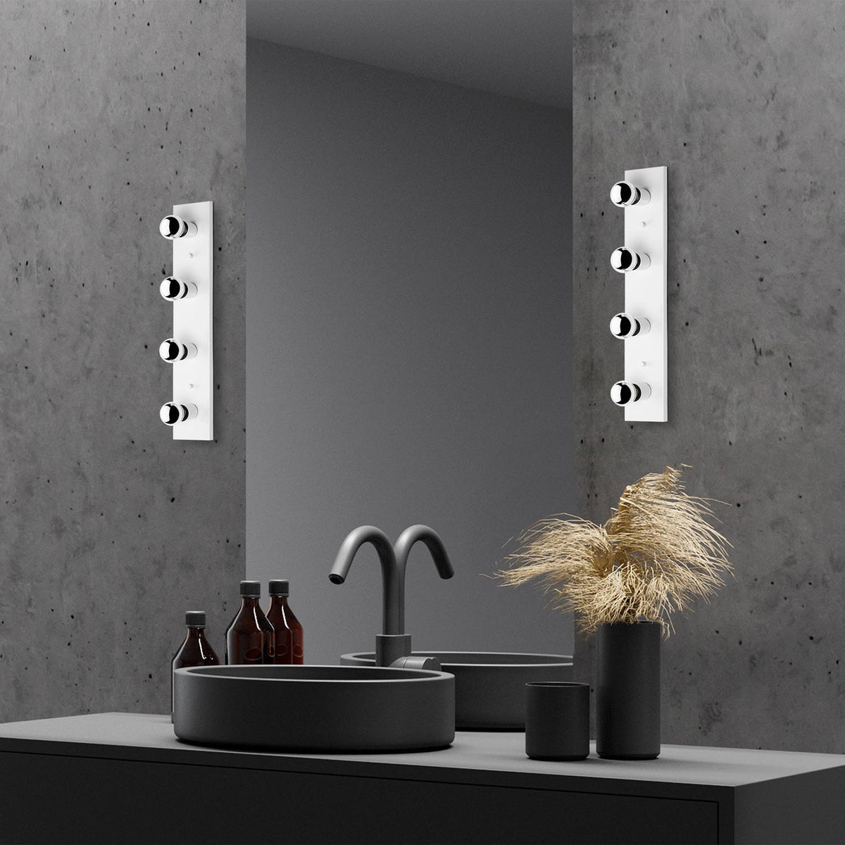 Mirro Wandleuchte - Weiss in Weiss präsentiert im Onlineshop von KAQTU Design AG. Wandleuchte ist von Opviq