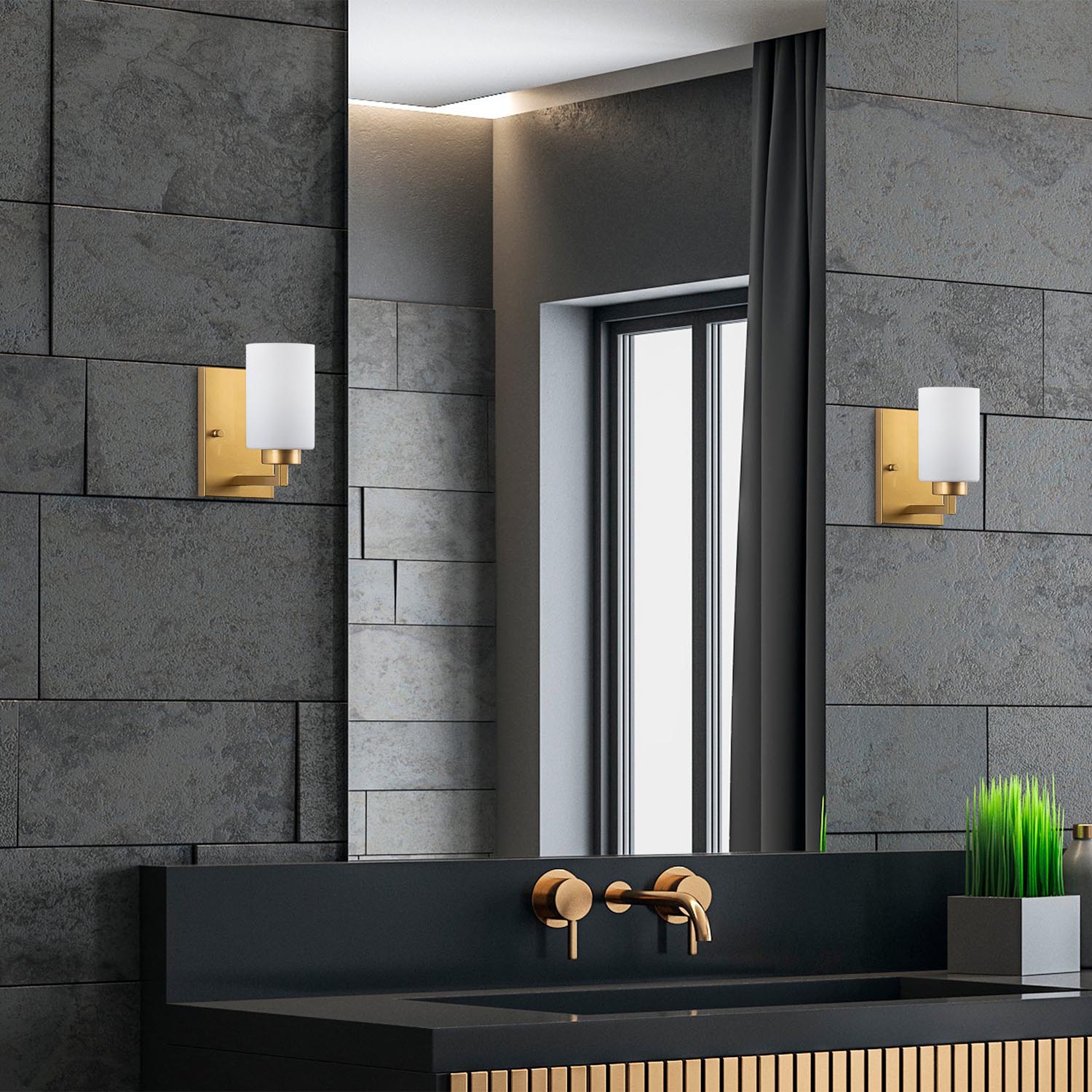 Hania - 13175 in Gold präsentiert im Onlineshop von KAQTU Design AG. Wandleuchte ist von Opviq