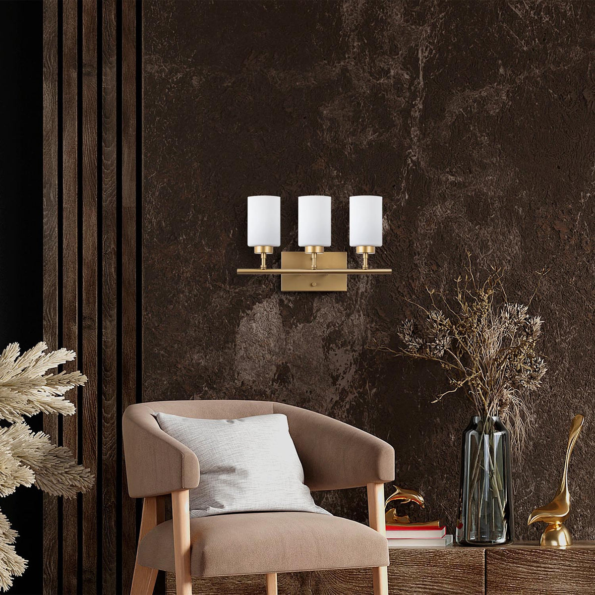 Yensuk Wandleuchte - Gold in Gold präsentiert im Onlineshop von KAQTU Design AG. Wandleuchte ist von Opviq