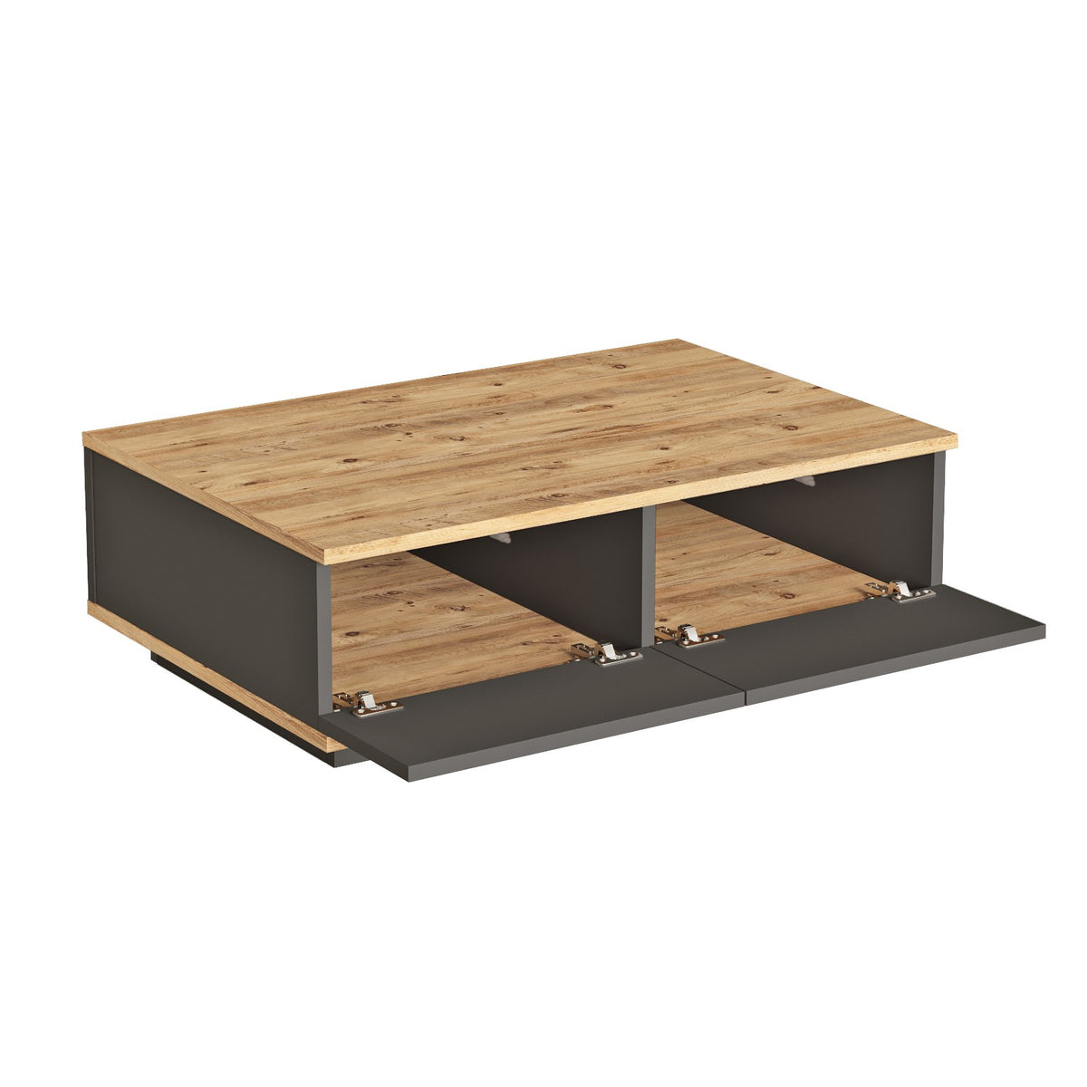 FR14 Sofatisch - Atlantische Kiefer
 Anthrazit in Atlantische Kiefer / Anthrazit präsentiert im Onlineshop von KAQTU Design AG. Couchtisch ist von Hanah Home