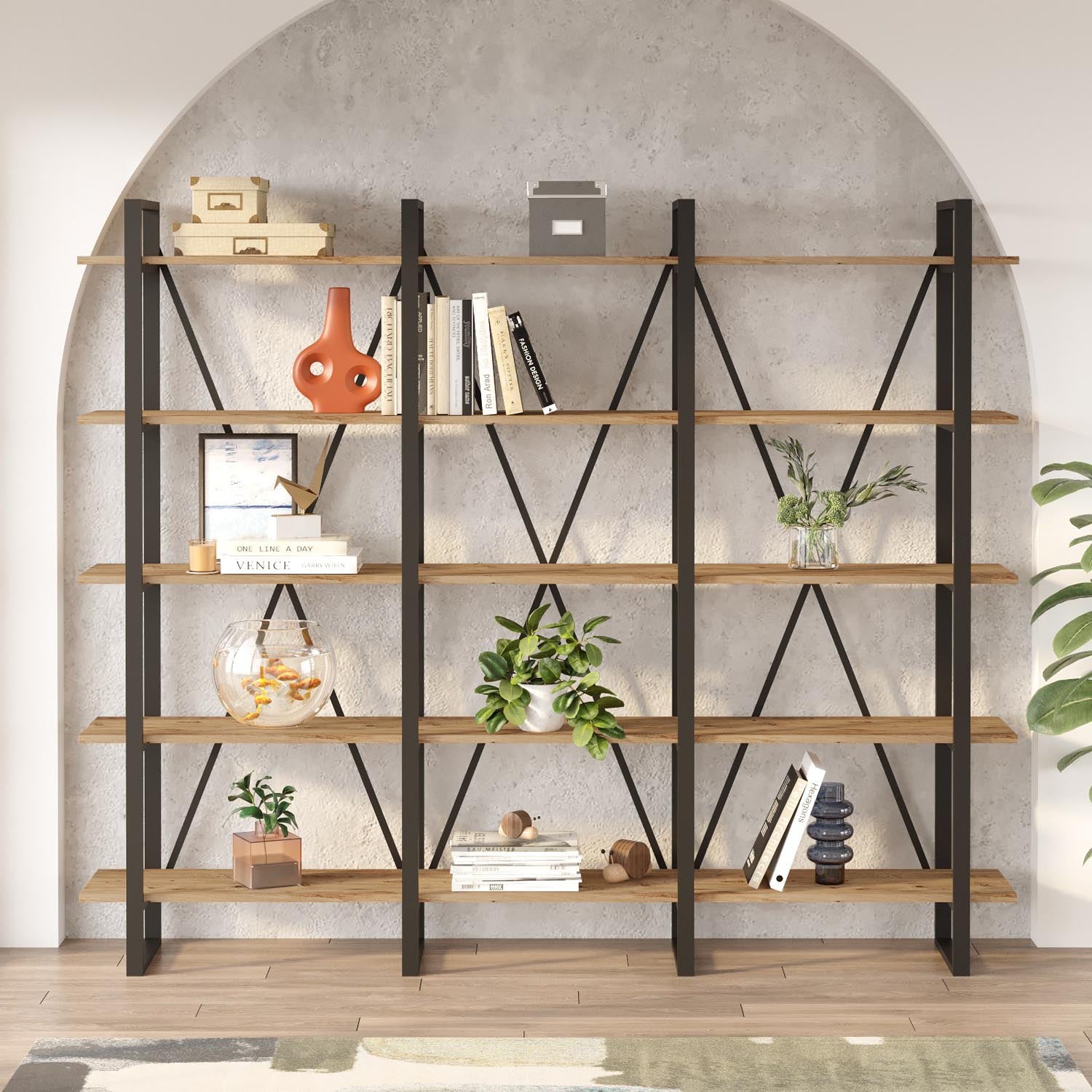 Ml4-A in Atlantische Kiefer präsentiert im Onlineshop von KAQTU Design AG. Bücherregal ist von Hanah Home
