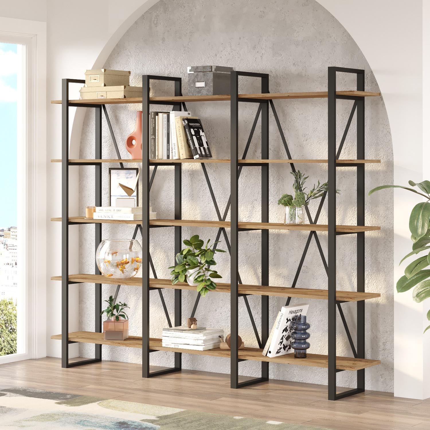 Ml4-A in Atlantische Kiefer präsentiert im Onlineshop von KAQTU Design AG. Bücherregal ist von Hanah Home