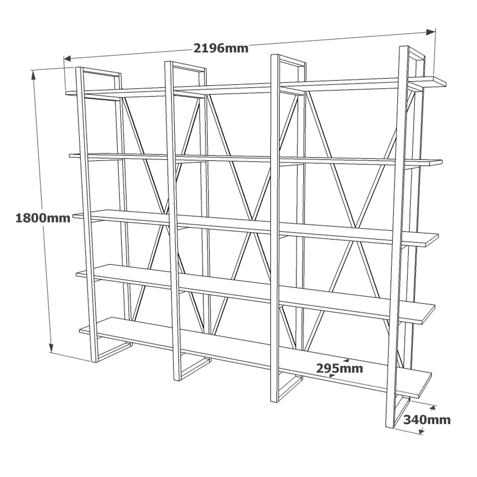 Ml4-A in Atlantische Kiefer präsentiert im Onlineshop von KAQTU Design AG. Bücherregal ist von Hanah Home