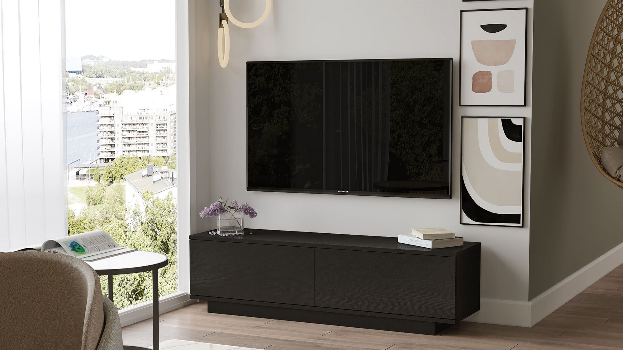 Fn1-Lb in Schwarz präsentiert im Onlineshop von KAQTU Design AG. Sideboard ist von Hanah Home