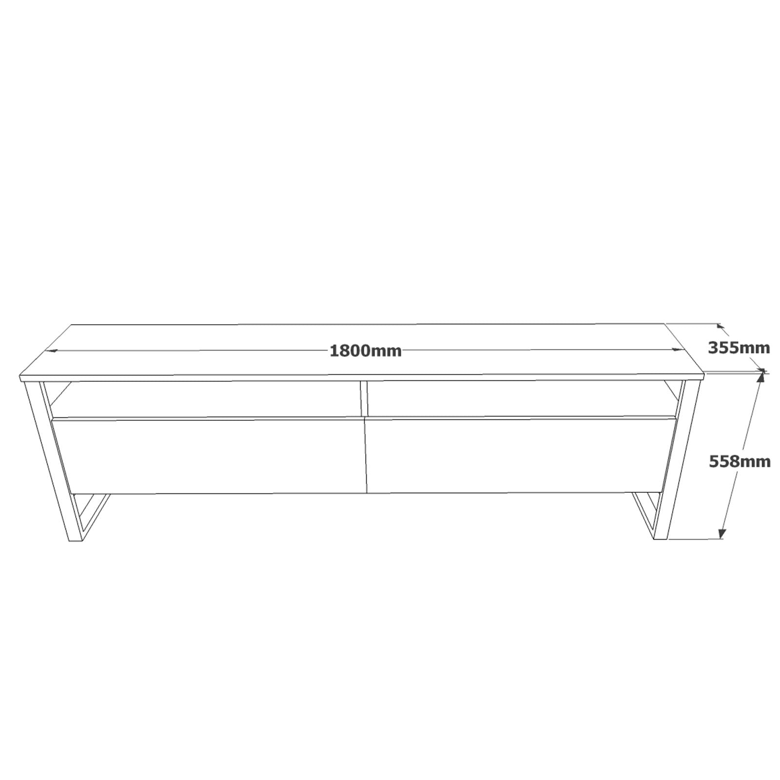 Ml19-A in Atlantische Kiefer präsentiert im Onlineshop von KAQTU Design AG. TV-Möbel ist von Hanah Home