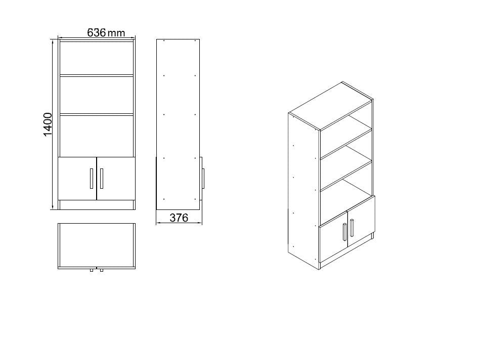 Gestalten Sie Ihr Büro stilvoll mit dem Vo15 Büromöbelset von Hanah Home in eleganter Walnuss- und Anthrazit-Optik – für Funktionalität und Ästhetik!