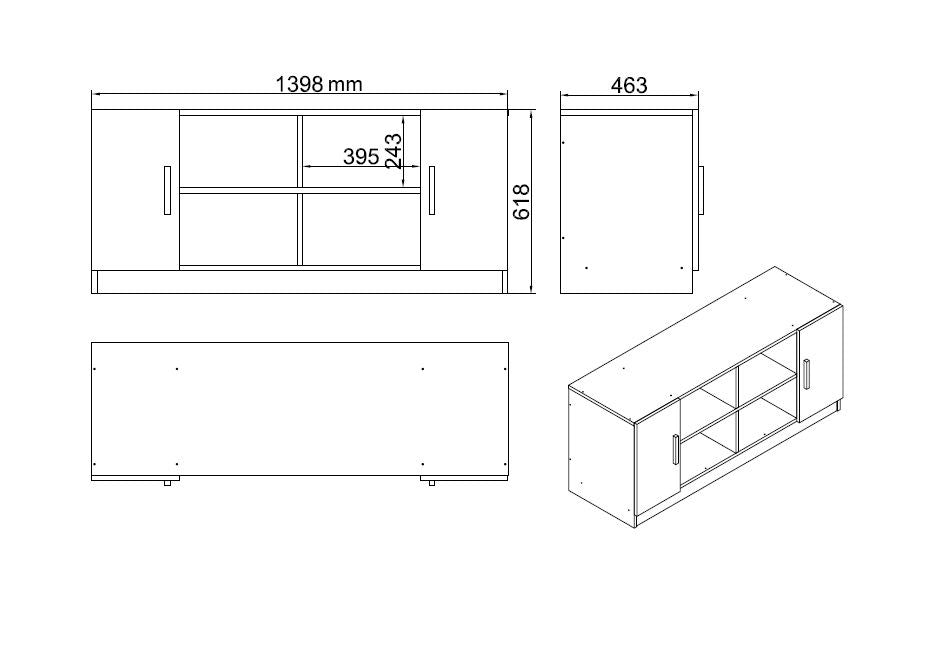 Verleihen Sie Ihrem Büro mit dem Vo15 Büromöbelset von Hanah Home in Walnuss und Anthrazit einen modernen Look – ideal für produktives Arbeiten!