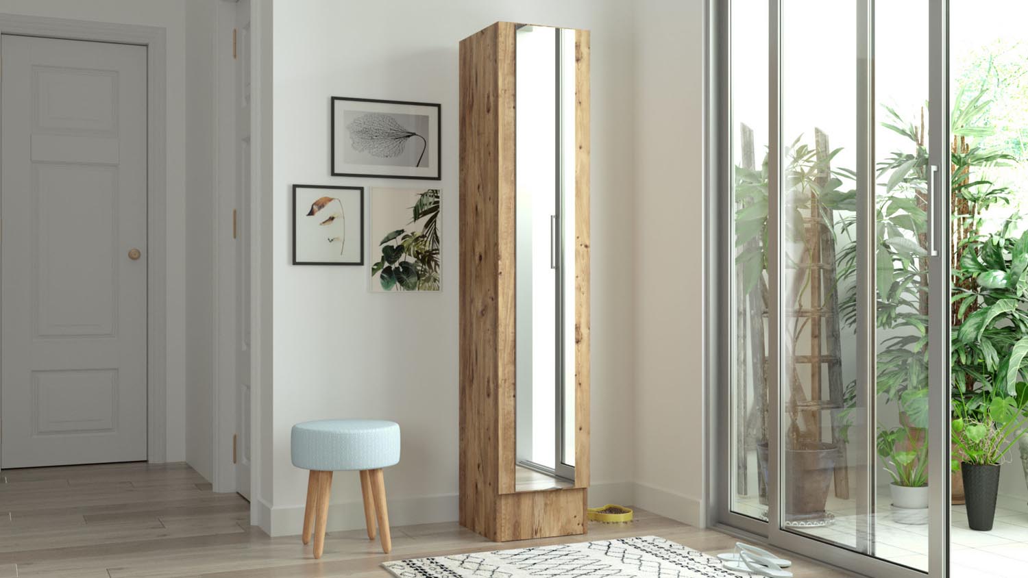 Ml14-A in Atlantische Kiefer präsentiert im Onlineshop von KAQTU Design AG. Garderobe ist von Hanah Home