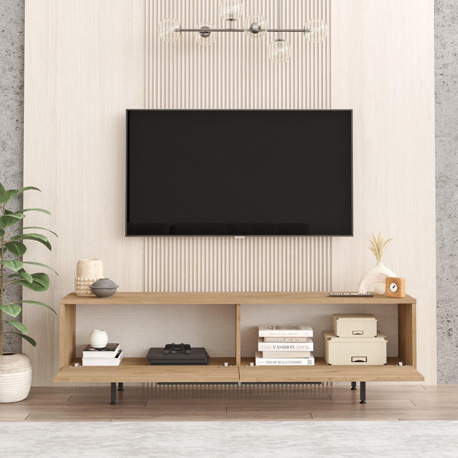 On1-S in Walnuss präsentiert im Onlineshop von KAQTU Design AG. Sideboard ist von Hanah Home
