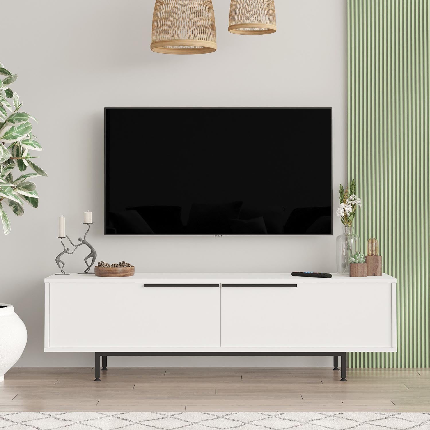 On1-W in Weiss präsentiert im Onlineshop von KAQTU Design AG. Sideboard ist von Hanah Home