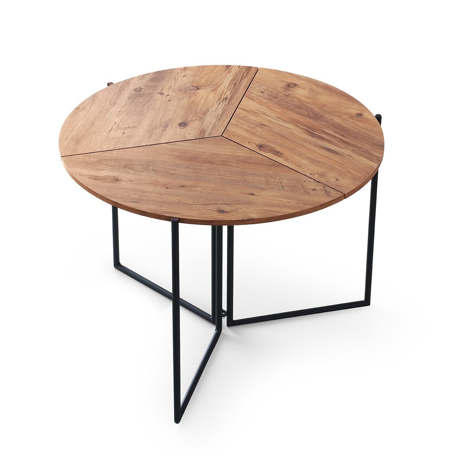 Yaprak - 1201 in Atlantische Kiefer präsentiert im Onlineshop von KAQTU Design AG. Esstisch ist von Hanah Home