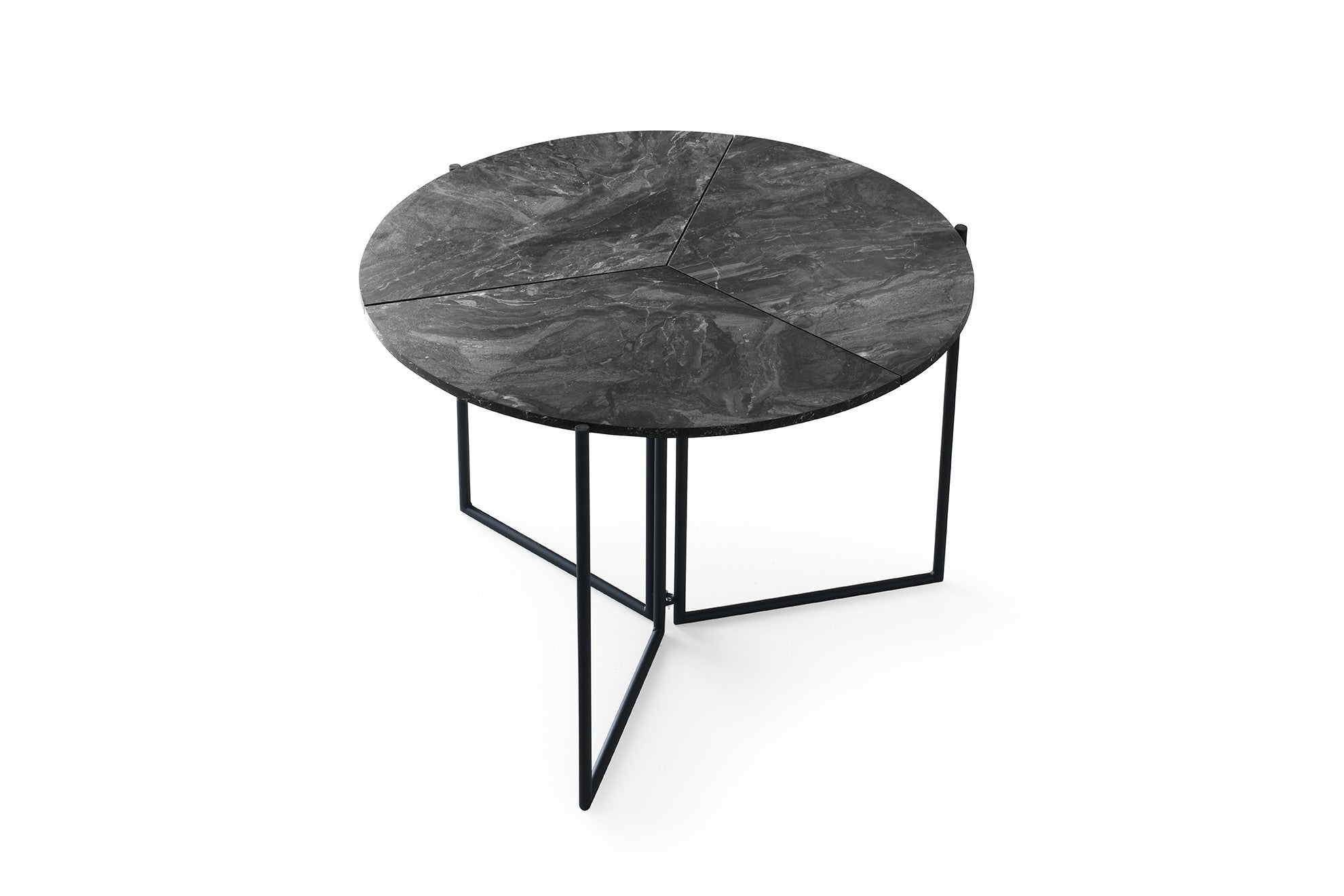 Yaprak - 1202 in Anthrazit präsentiert im Onlineshop von KAQTU Design AG. Esstisch ist von Hanah Home