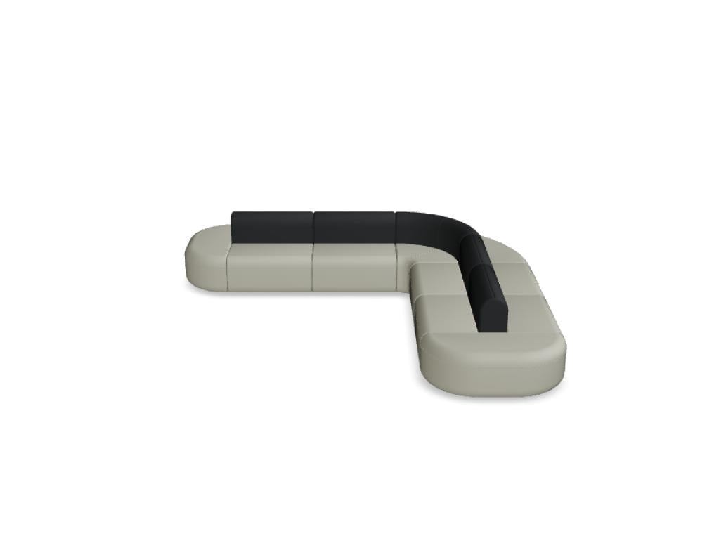 Artiko AT25 - doppelseitiges Sofa in Vanille präsentiert im Onlineshop von KAQTU Design AG. Sofa ist von Mdd