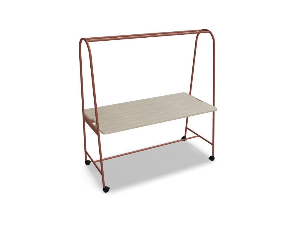 Ampla AURZ04 - Hochtisch in Eiche Natur präsentiert im Onlineshop von KAQTU Design AG. Hochtisch ist von Mdd
