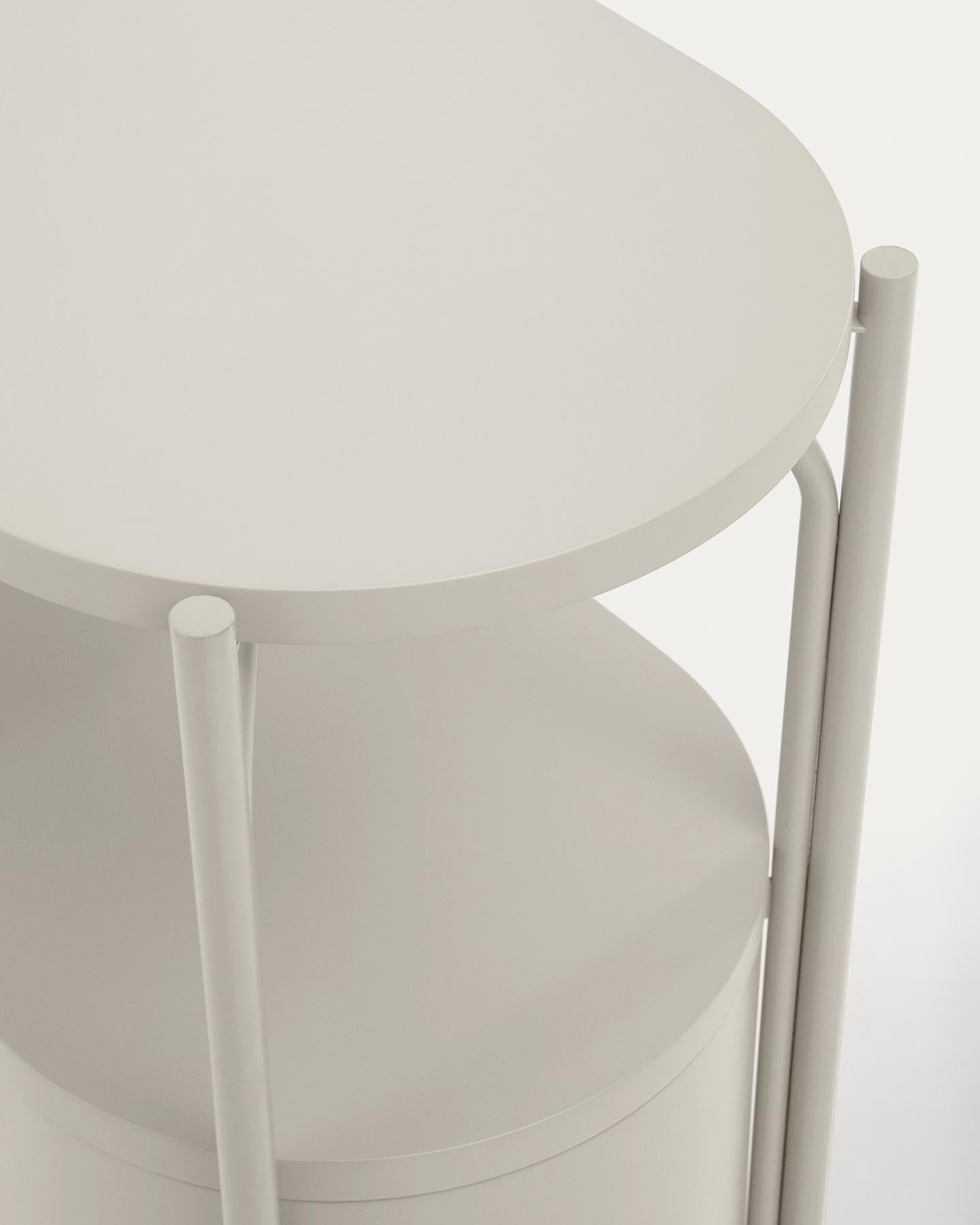 Badezimmermöbel Arely mit Stahlgestell und weiß lackiertem MDF, 90 x 40 cm in Beige präsentiert im Onlineshop von KAQTU Design AG. Badzubehör ist von Kave Home