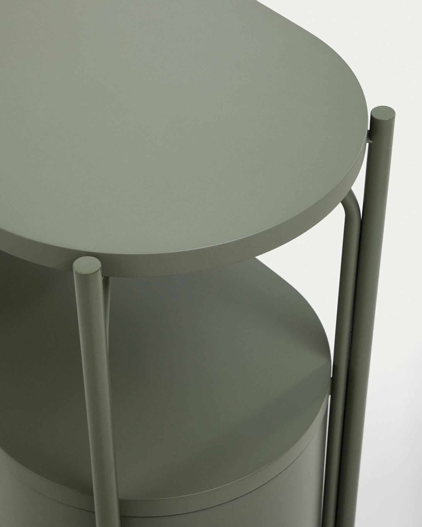 Badezimmermöbel Arely mit Stahlgestell und grün lackiertem MDF, 90 x 40 cm in Dunkelgrün präsentiert im Onlineshop von KAQTU Design AG. Badzubehör ist von Kave Home